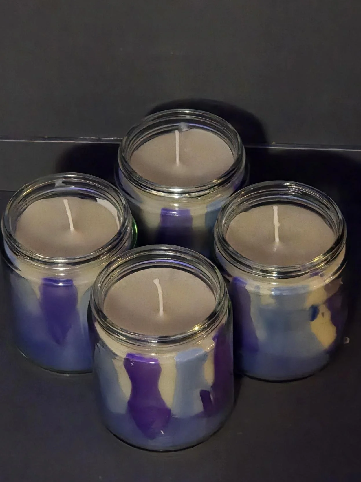 4 - 8oz Blueberry Swirl Candles (Saves $10.00)