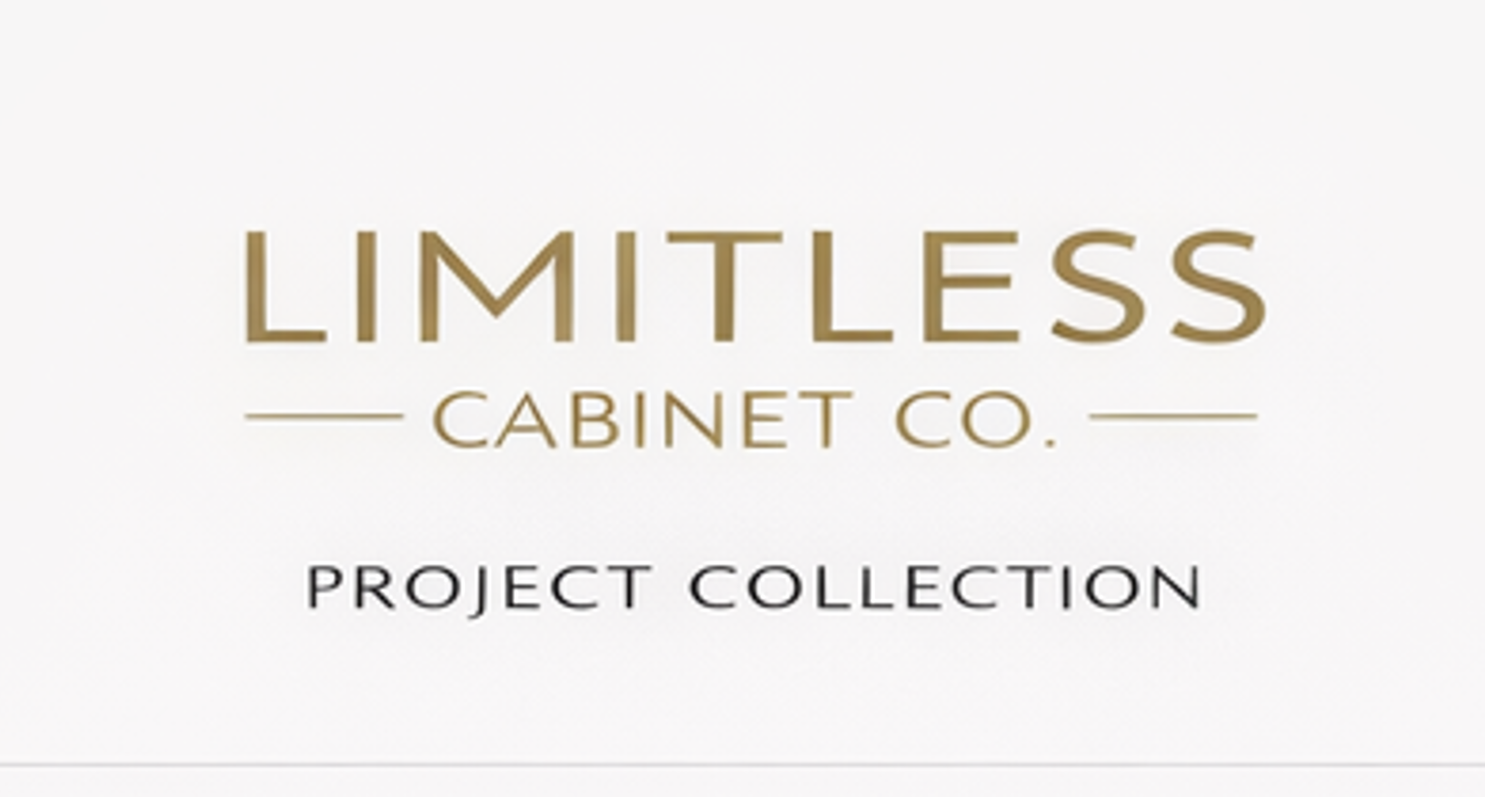 Logo for Limitless Cabinet Co. with the text "Project Collection" underneath.