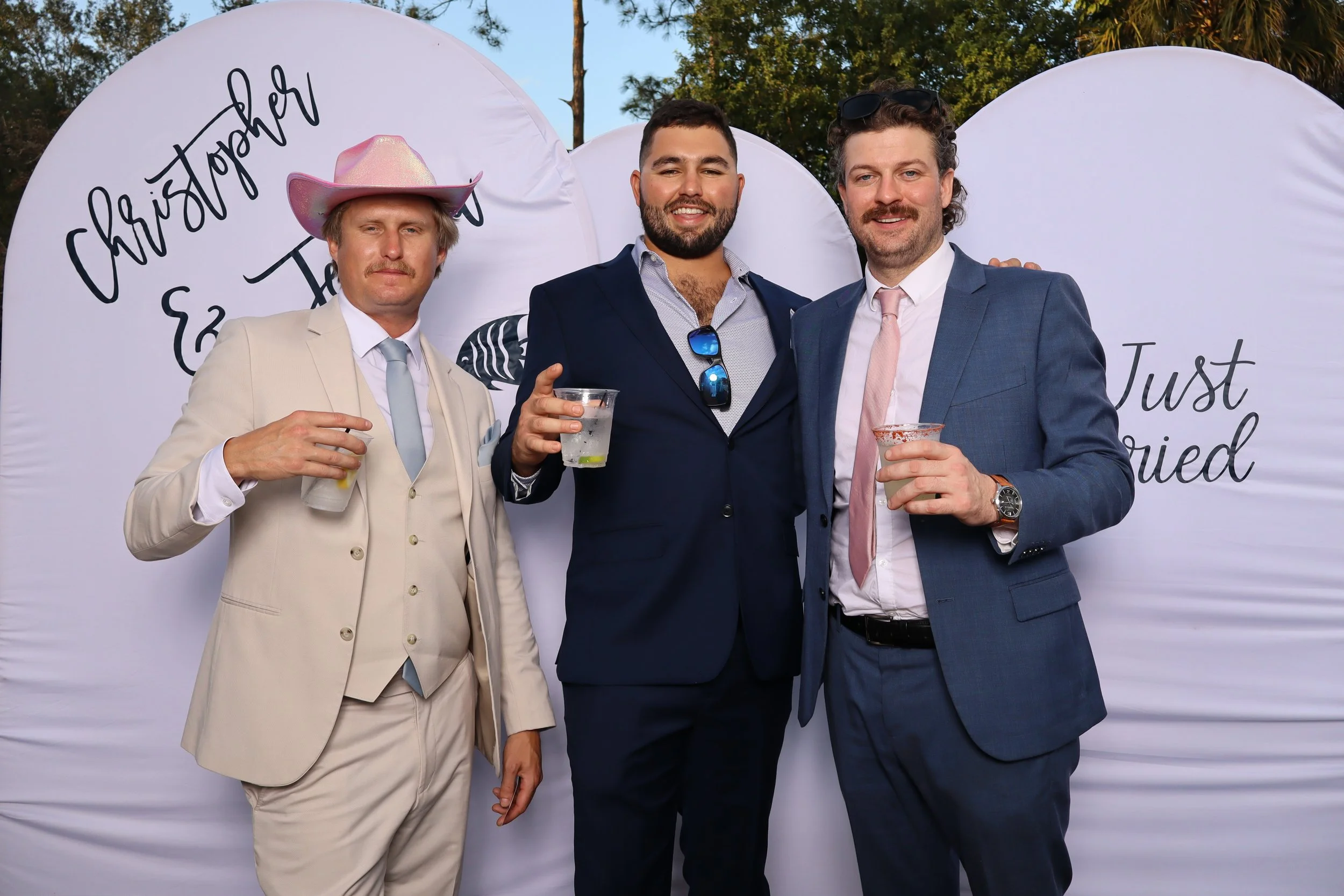 Wedding photo booth rental at Pavilion at Jupiter farms in Palm Beach County