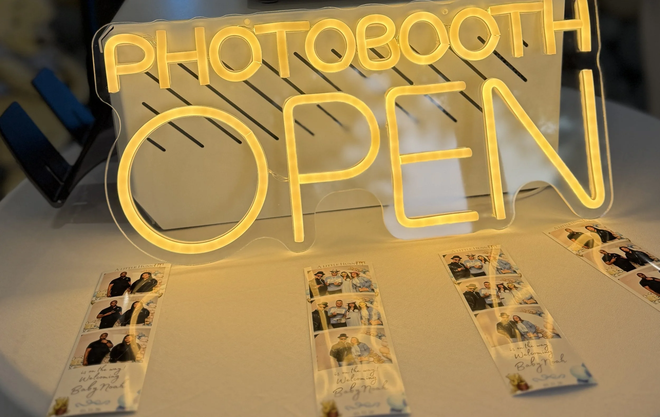 photo booth with instant luxury prints at South Florida event