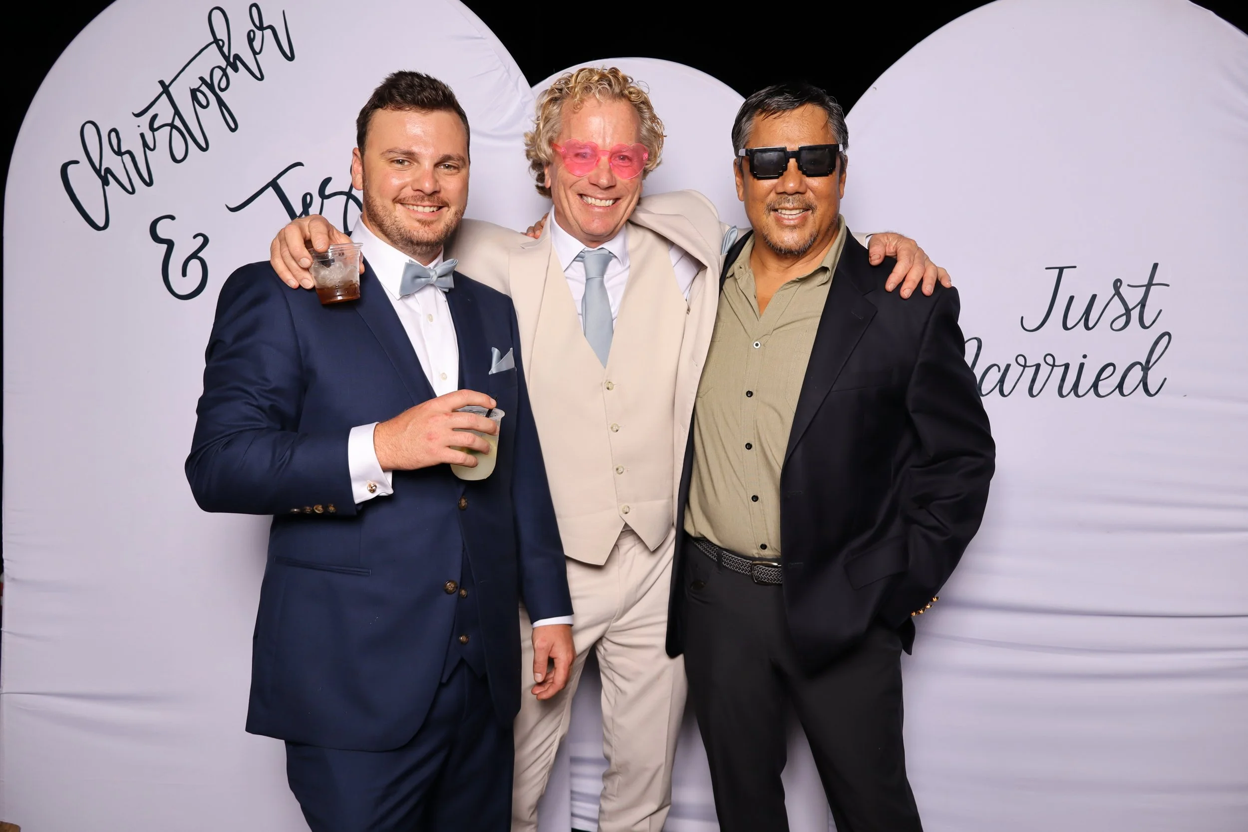 Wedding photo booth rental at Pavilion at Jupiter farms in Palm Beach County.