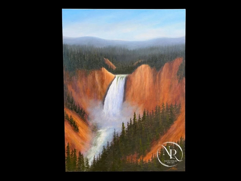 "Yellowstone Falls"  24"x18" Oil on canvas