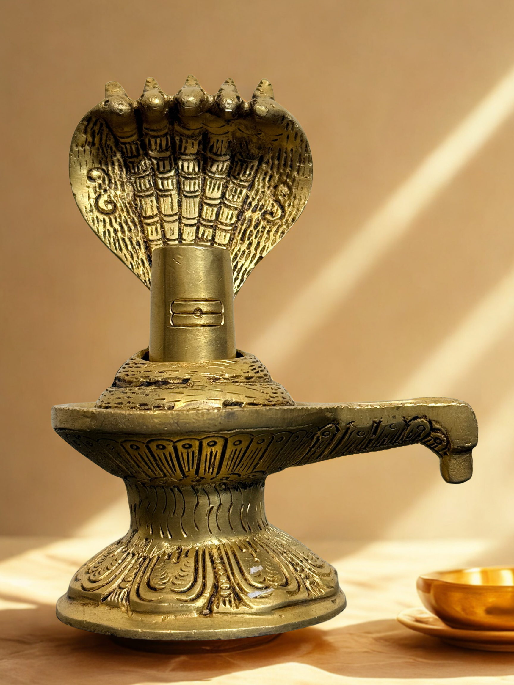 6-Inch Brass Shiva Linga