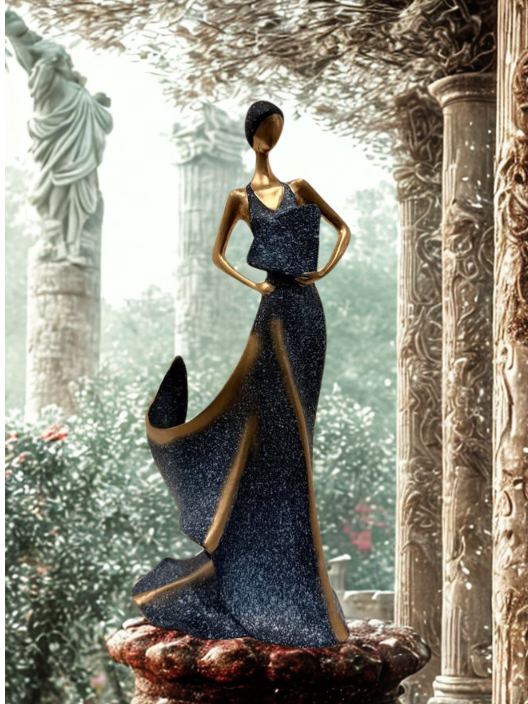 Wine Lady Table Decor