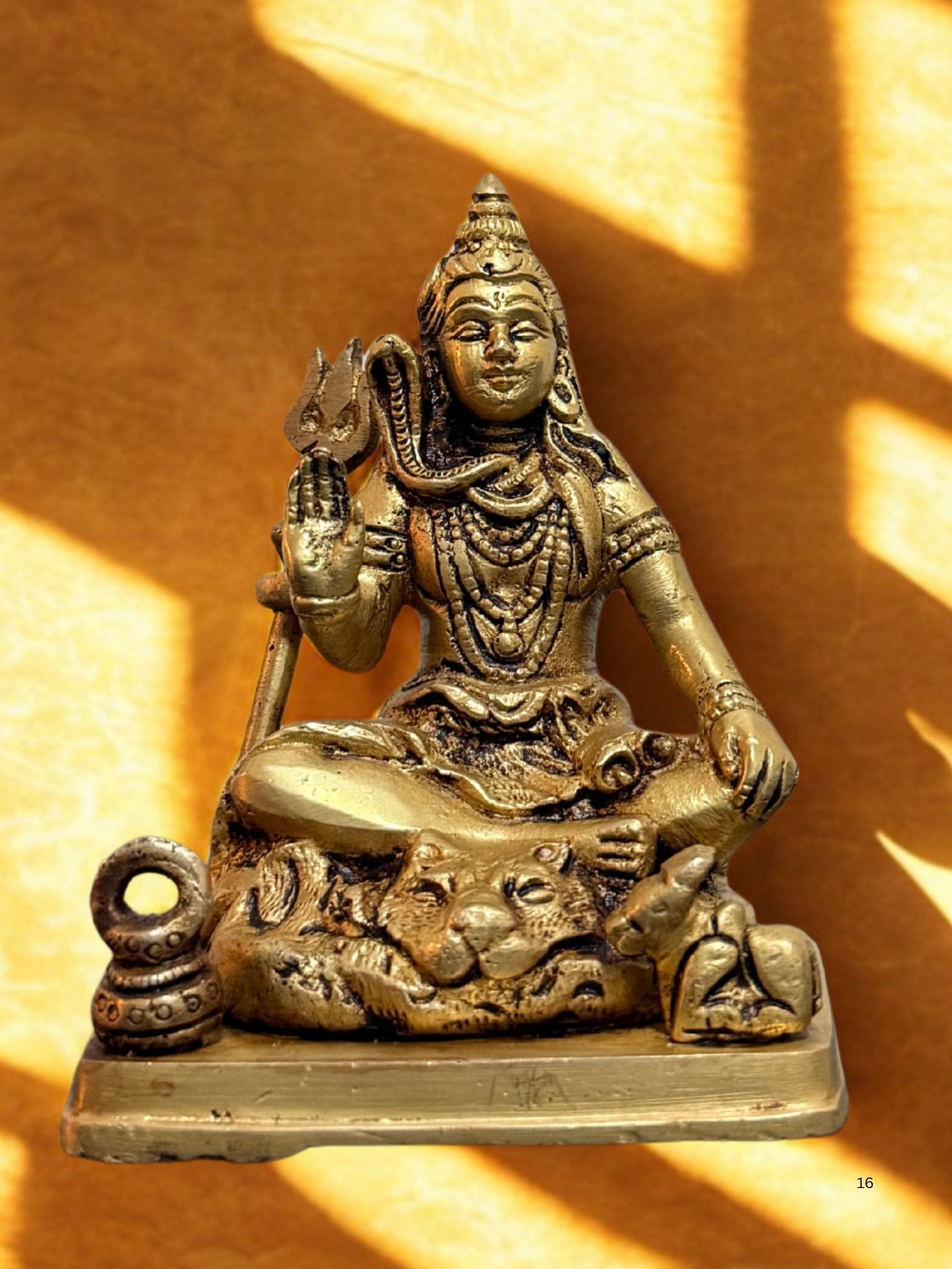 Shiva Statue 5-Inch Brass