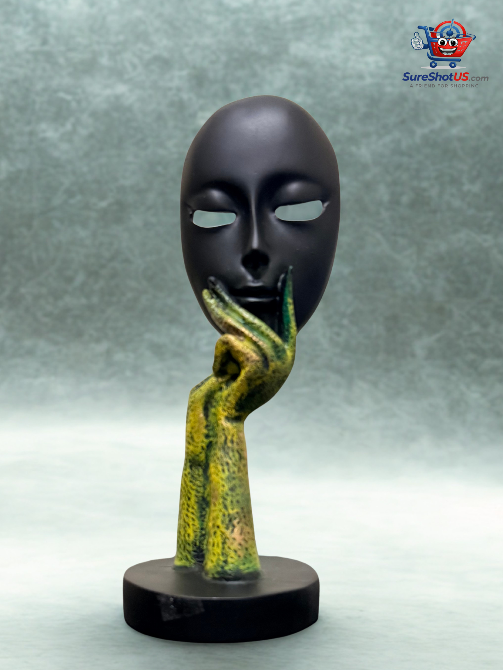 Enigmatic Face Mask Sculpture