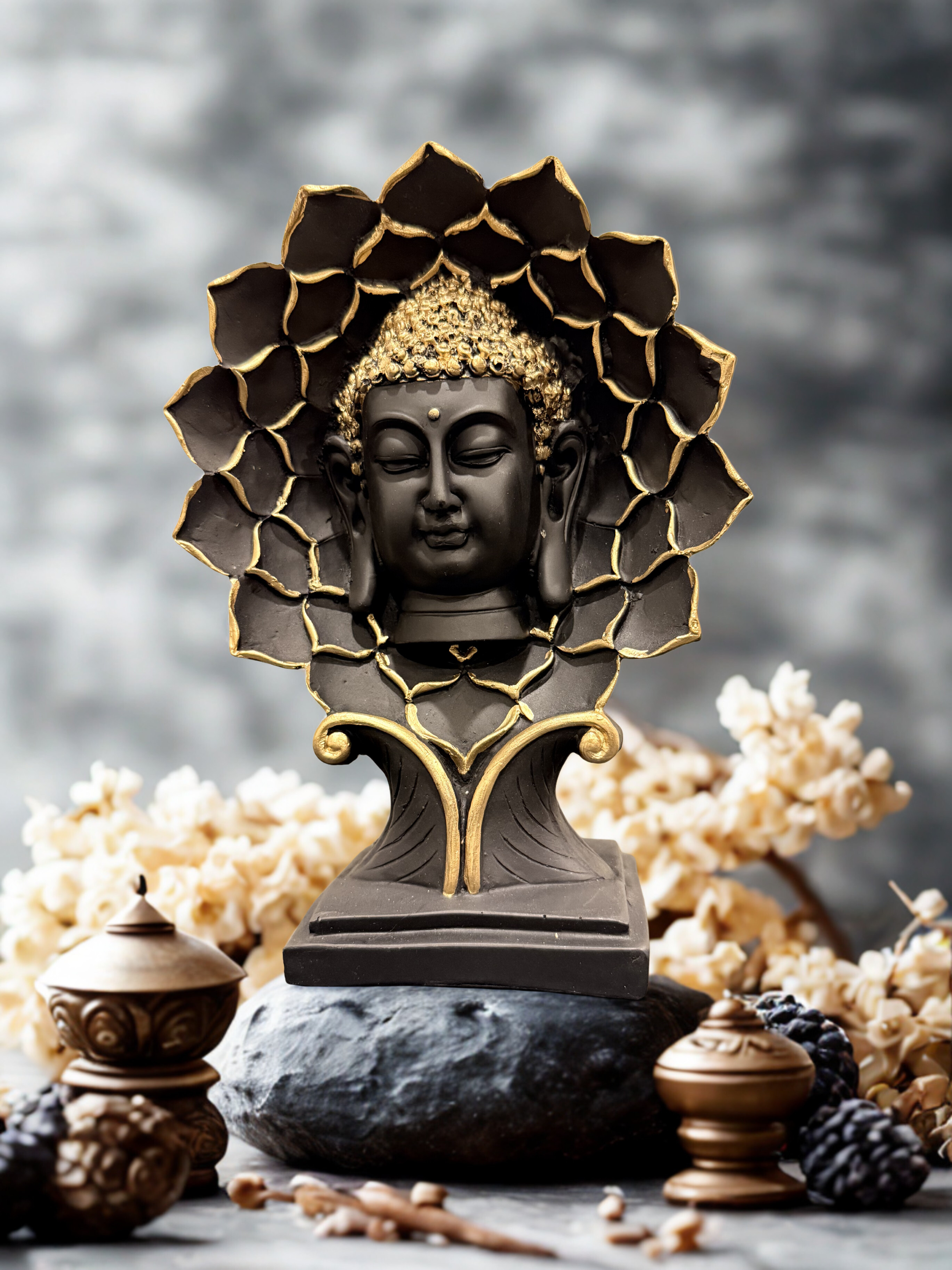 Lotus Buddha Table Decor