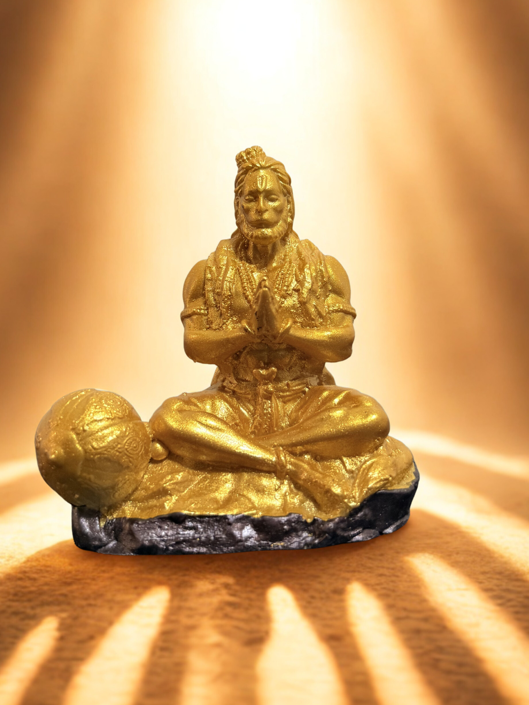 Gada Hanuman Golden Statue