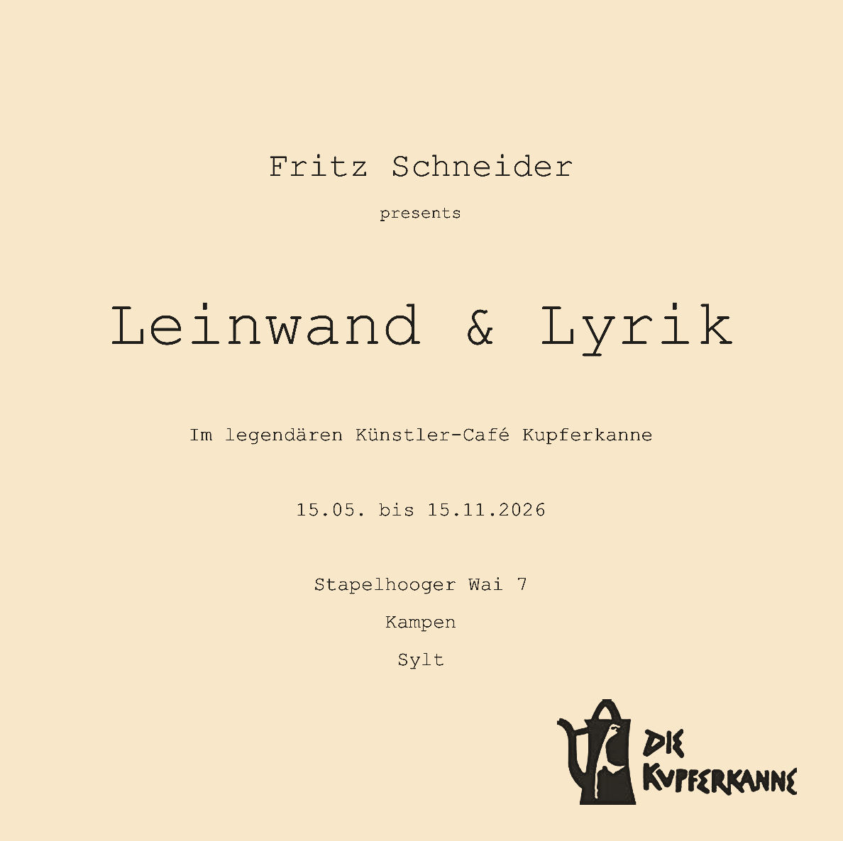 Leinwand &amp; Lyrik
