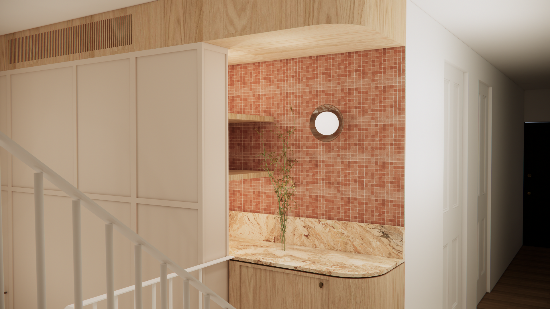 Design detail textured tiles and naturals stone