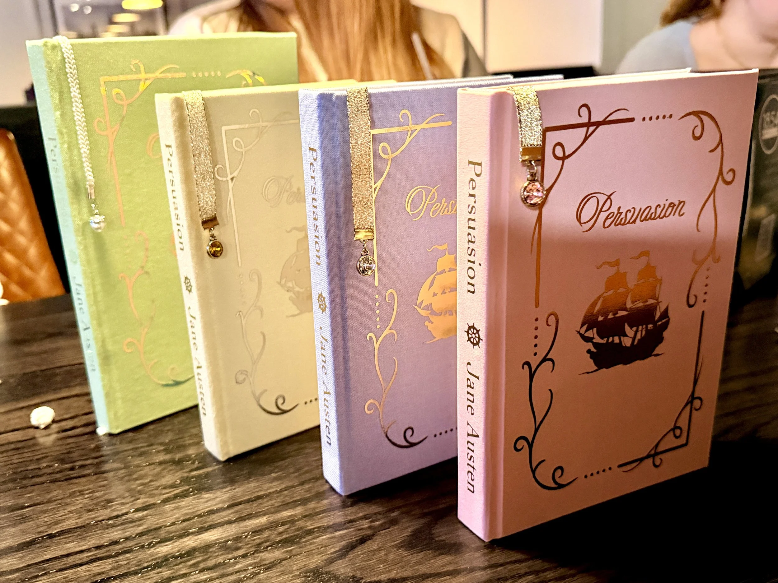 Four different rebindings of Persuasion by Jane Austin