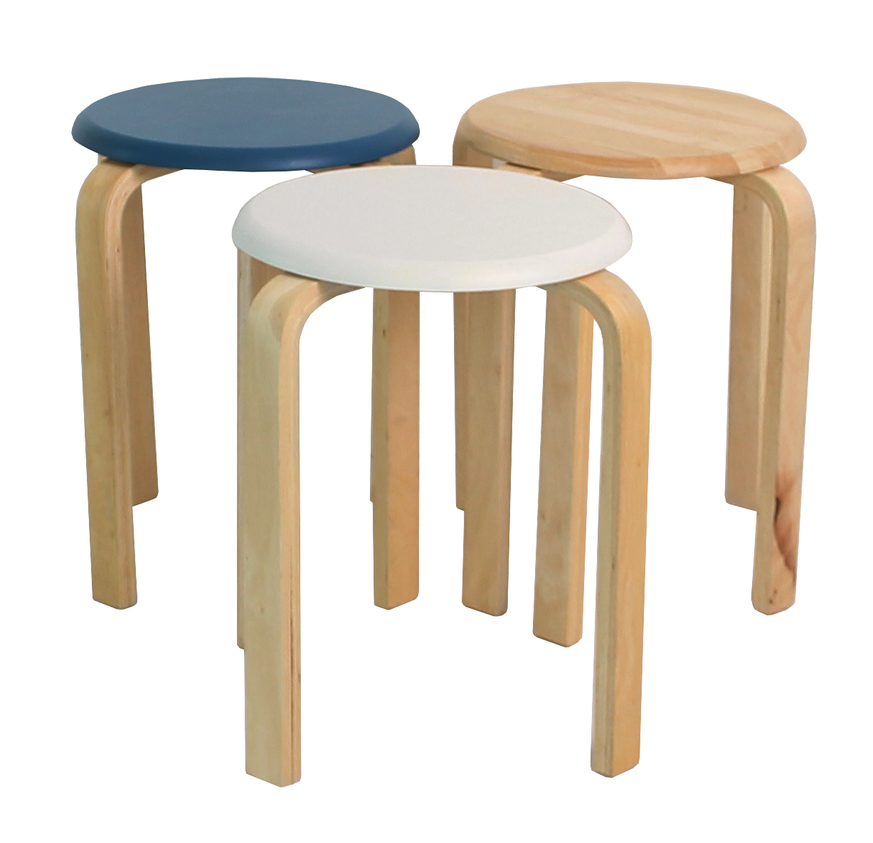 Wooden bending stool