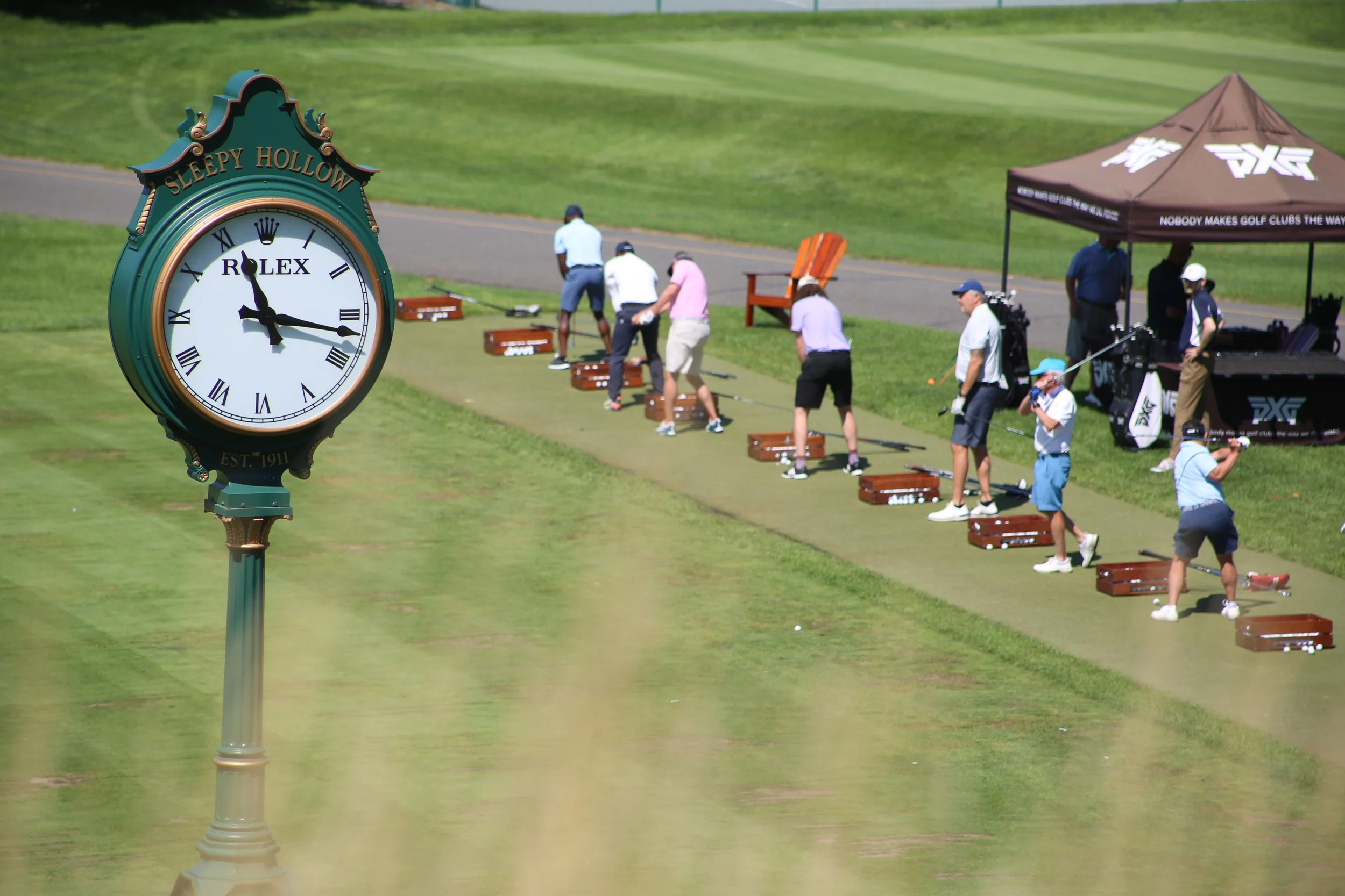 Golf event participants