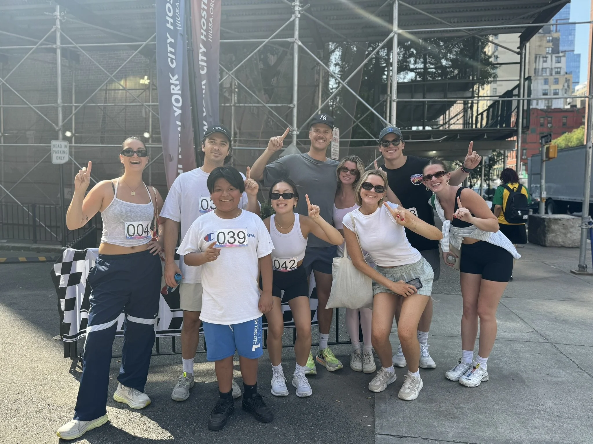 Participants gathering for the Bigs & Littles NYC 5K Run and Walk