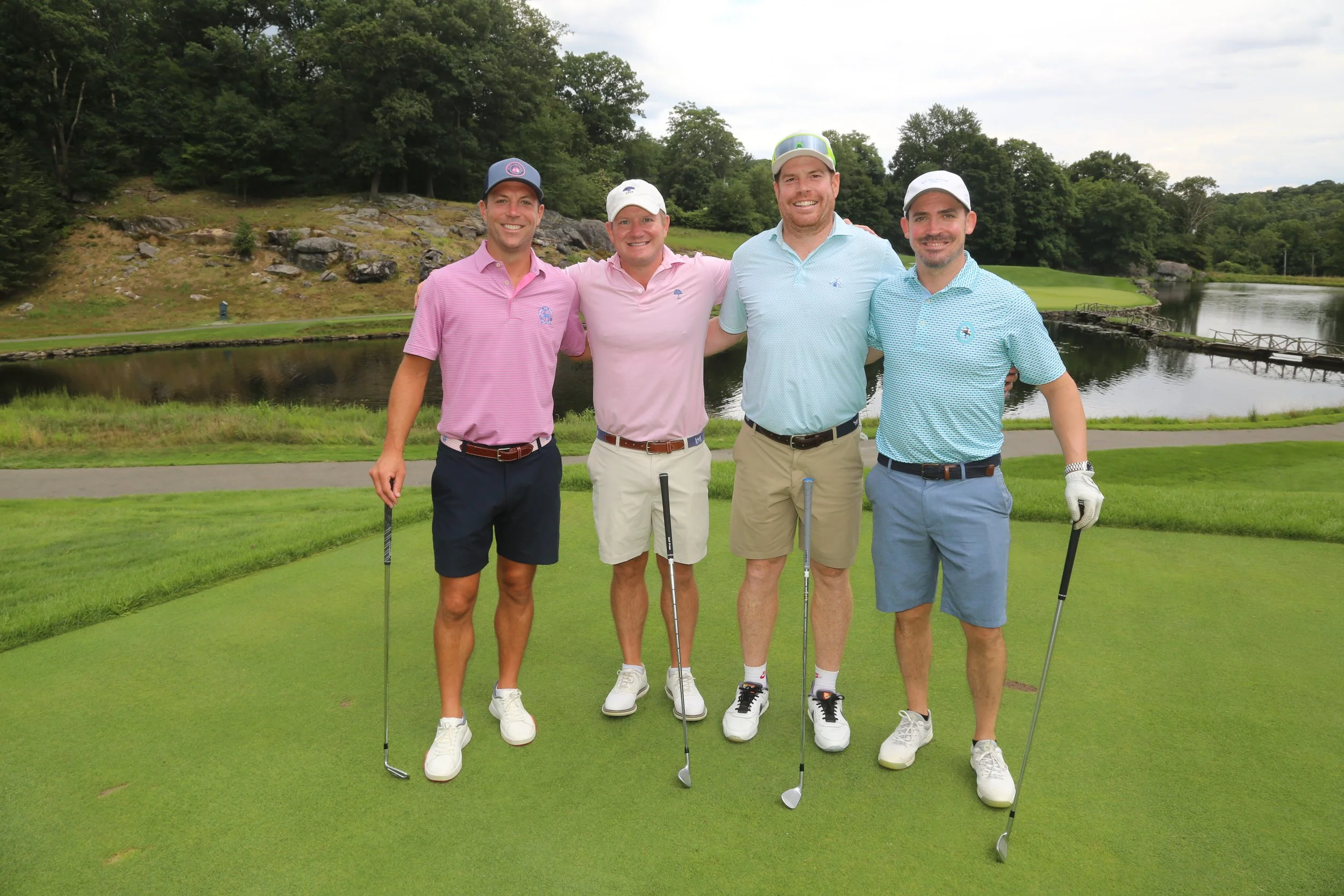 Golf event participants