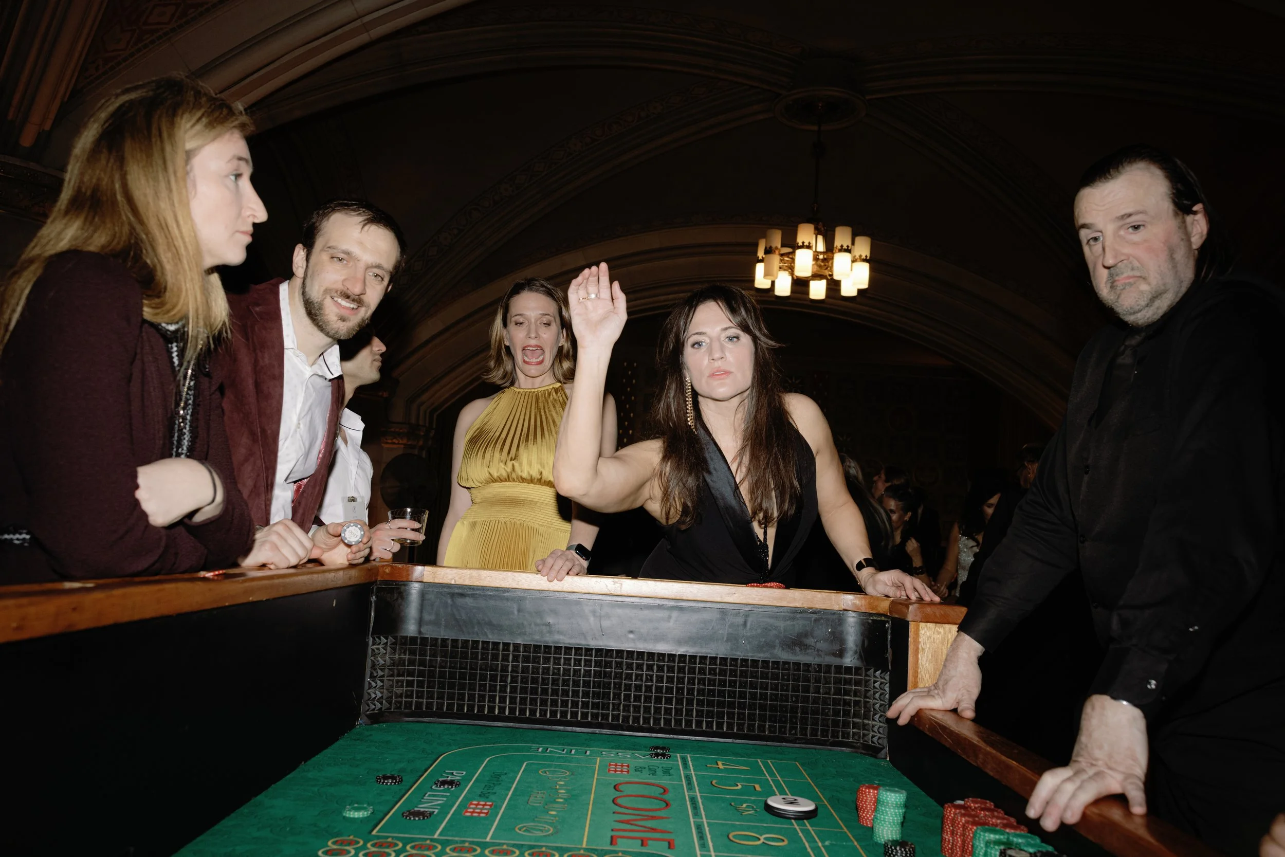 Casino Night event guests