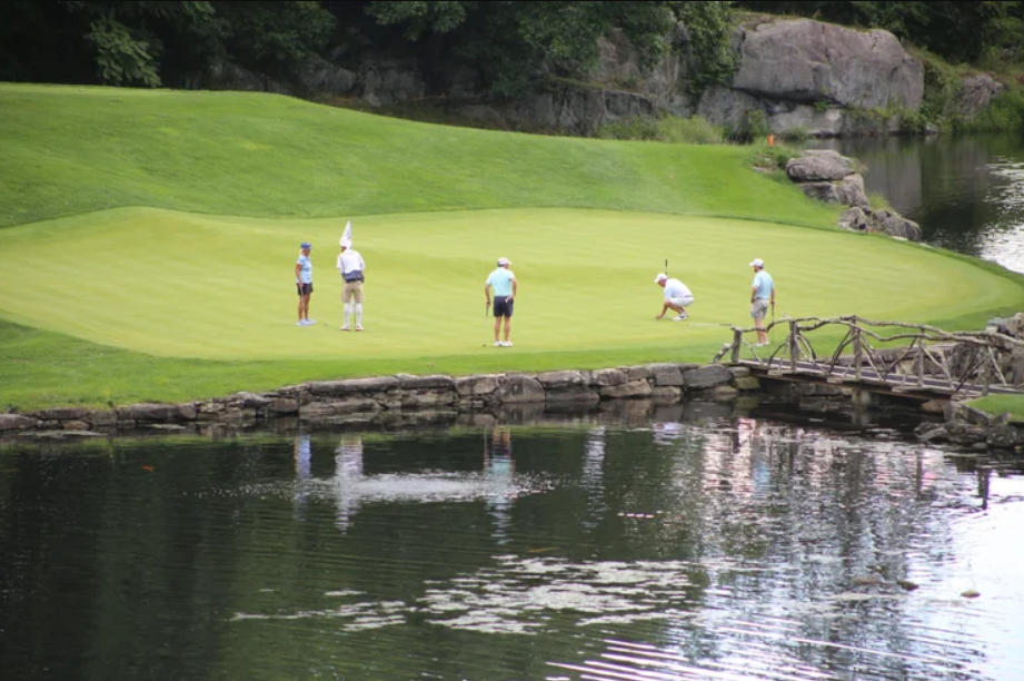 Golf event participants