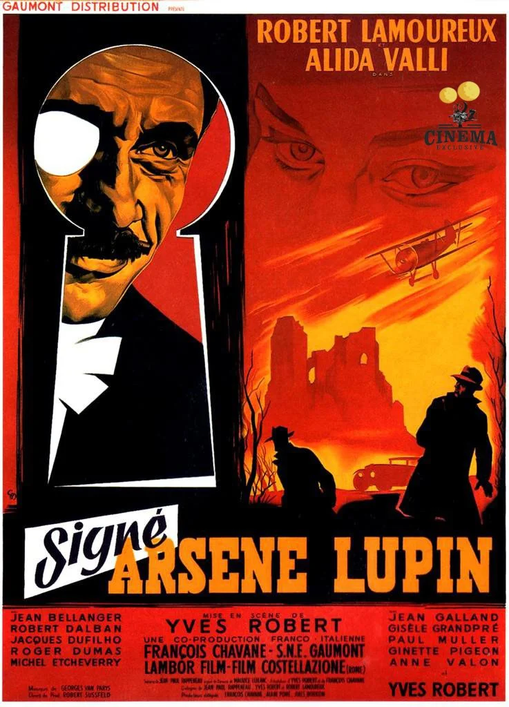 Thématique Arsène Lupin (1937-2021) Séries complètes, ainsi que 4 films sur clé USB