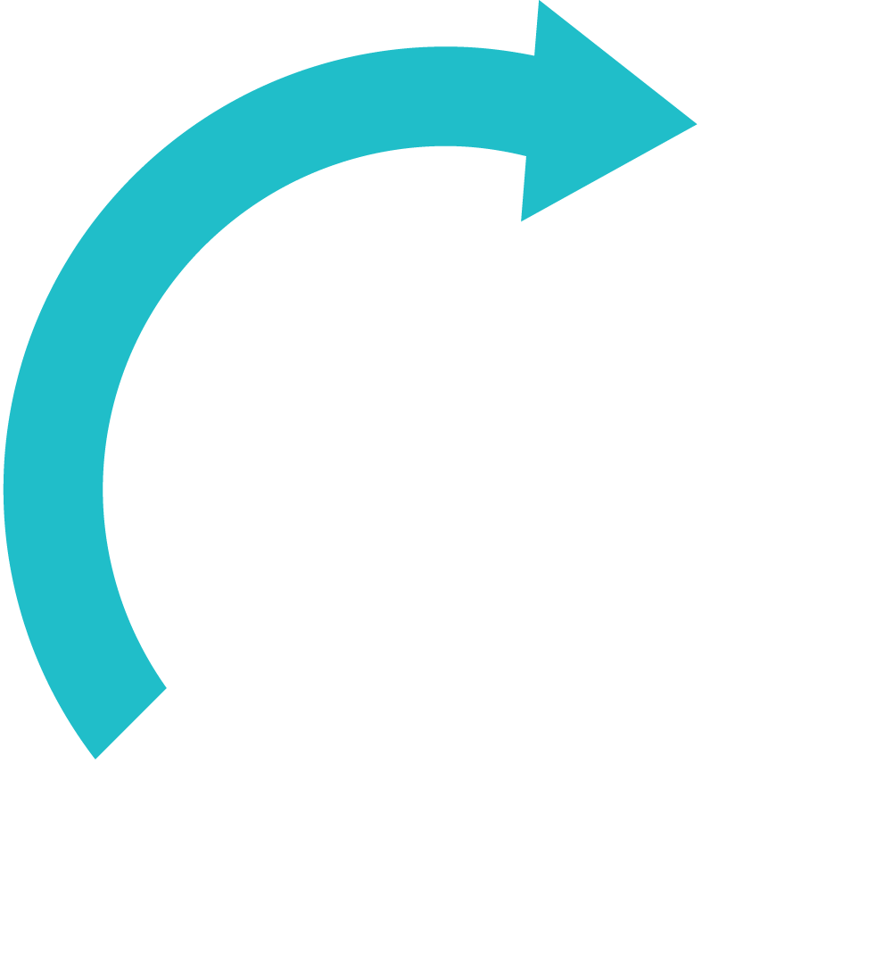 Logo featuring a spiral arrow surrounding a paw print, symbolizing animal rescue and care.