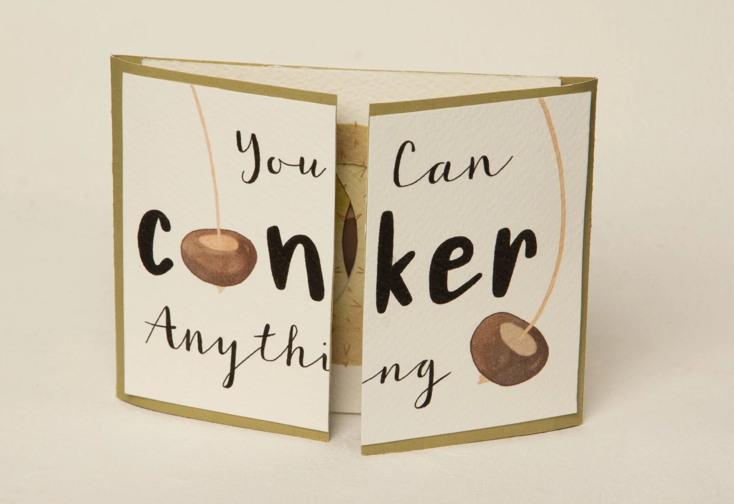Conker Pop-up Card
