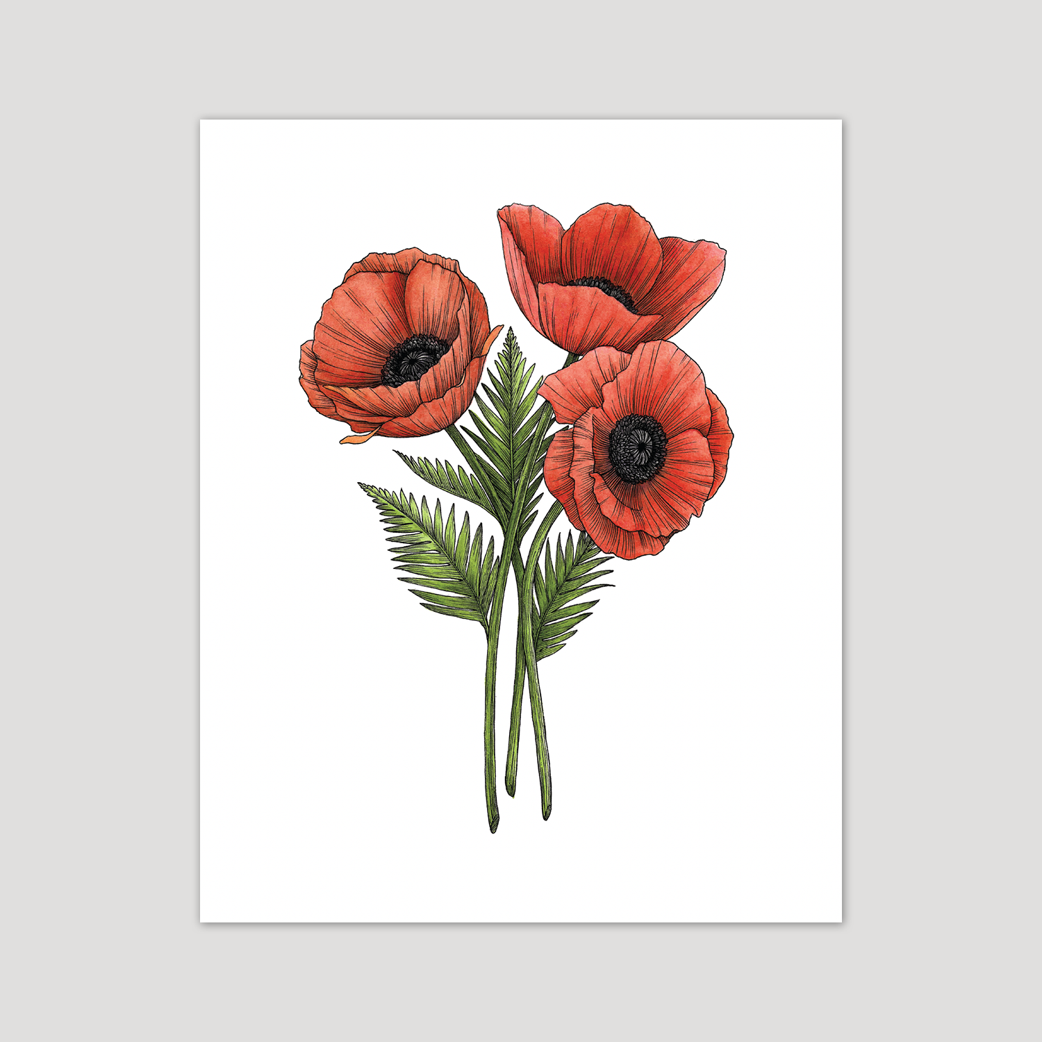 Red Poppies Art Print