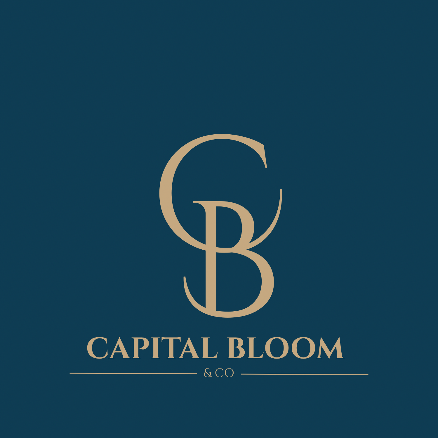 Logo for Capital Bloom & Co featuring intertwined initials 'C' and 'B' with the company name below.