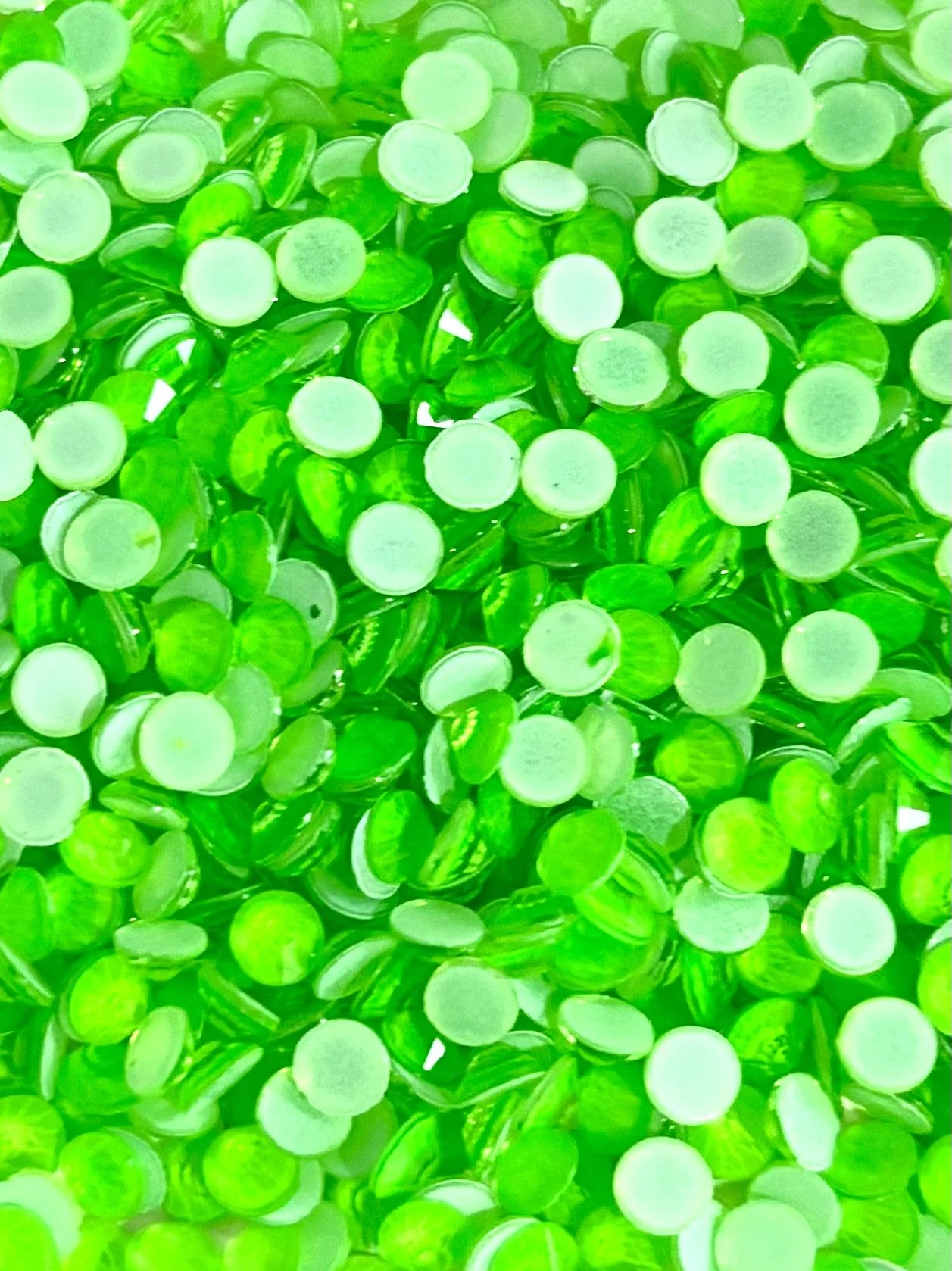 Fluorescent Green Rhinestones