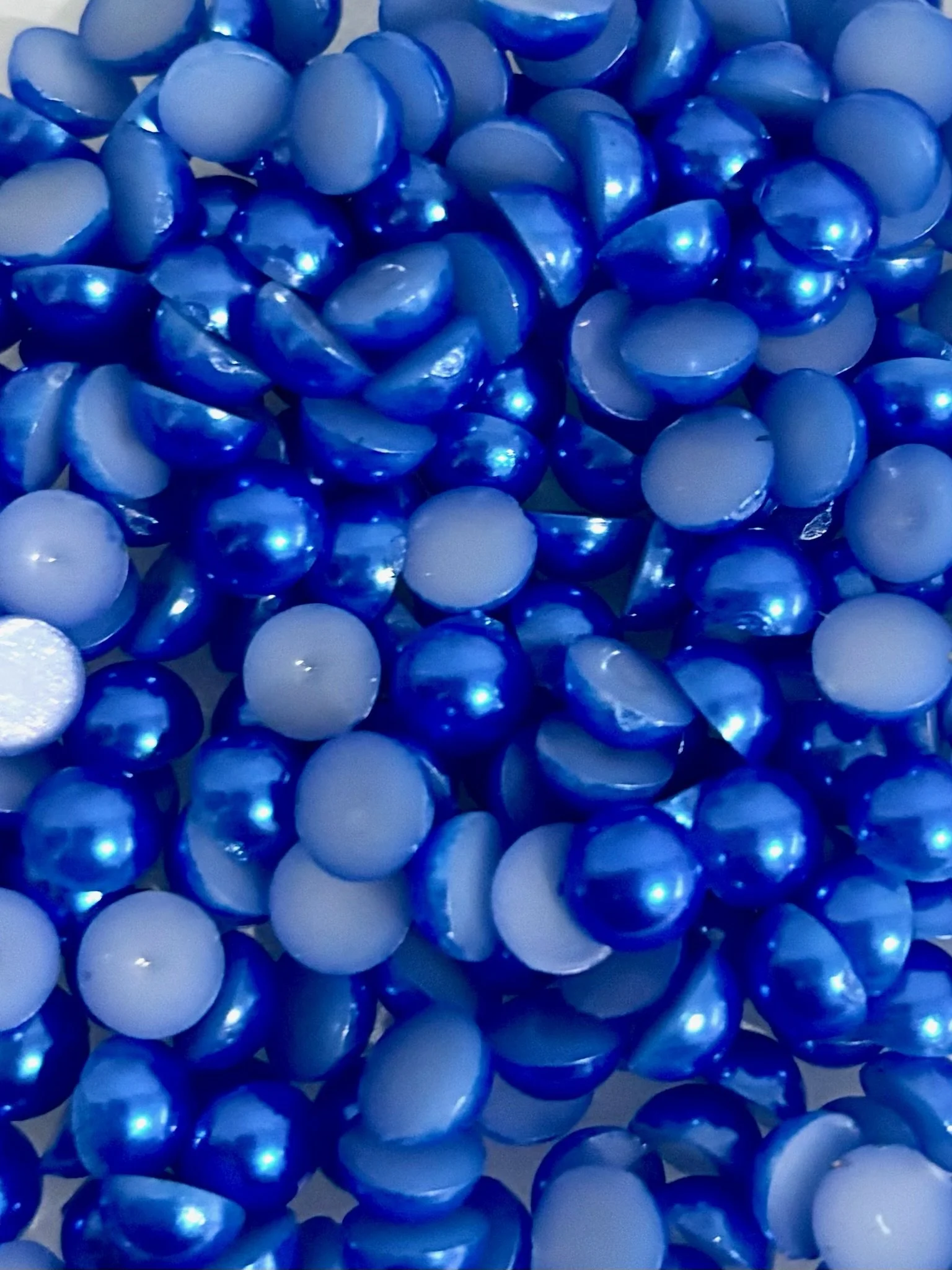 Sapphire Flatback Pearls
