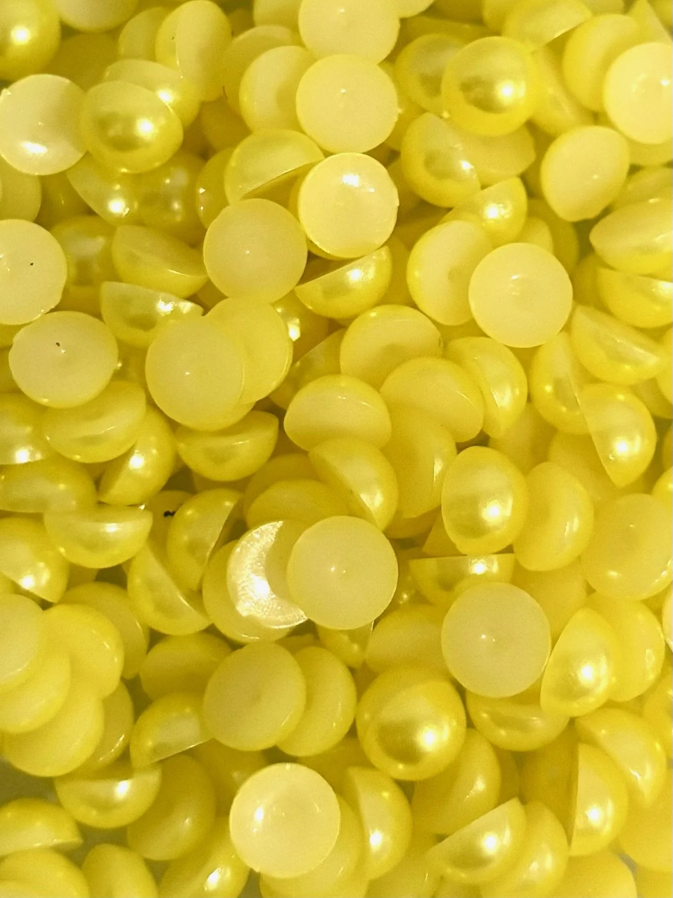 Citrine Flatback Pearls