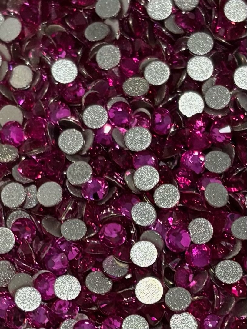 Fuchsia Rhinestones