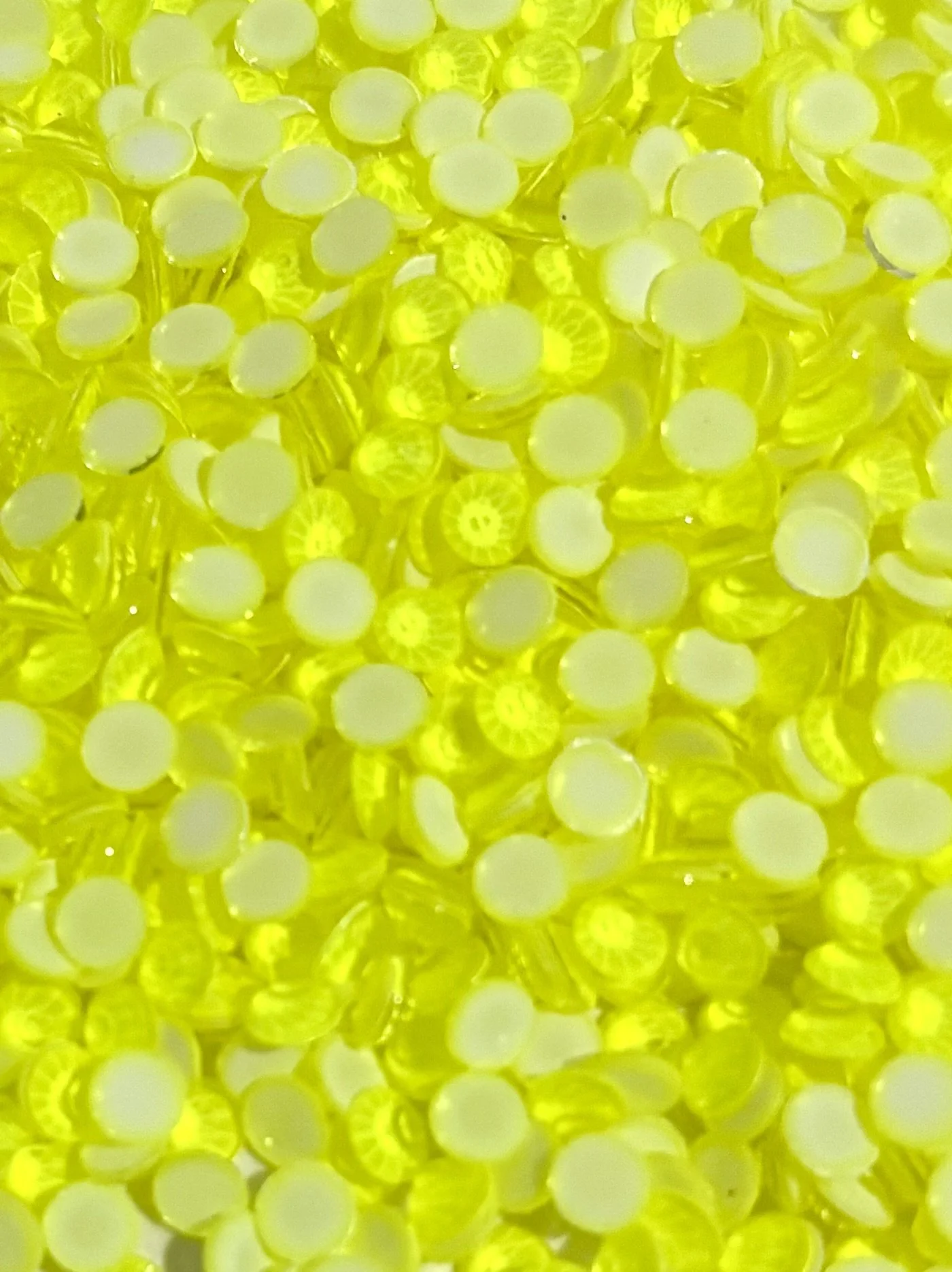 Fluorescent Yellow Rhinestones