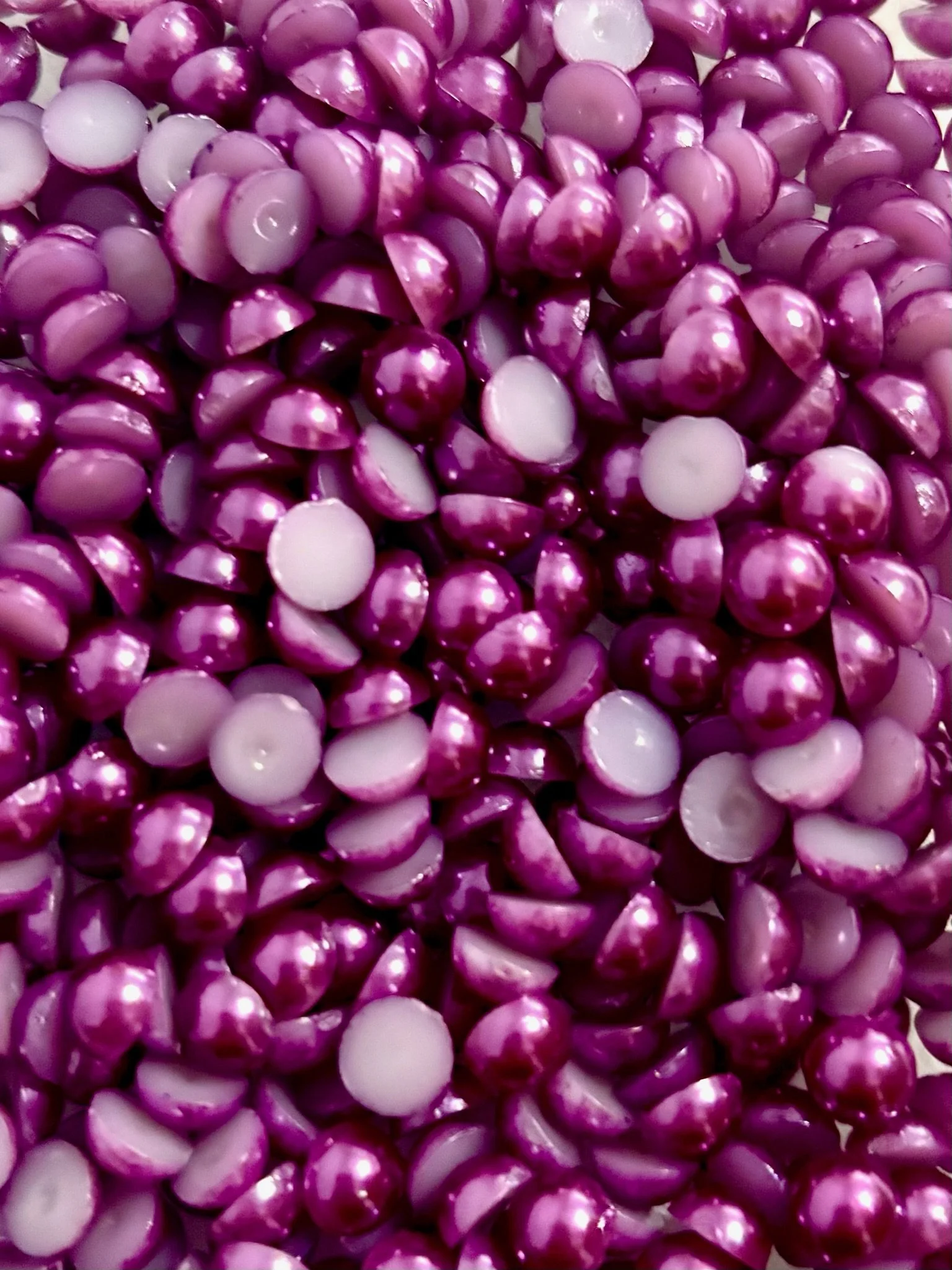 Amethyst Flatback Pearls