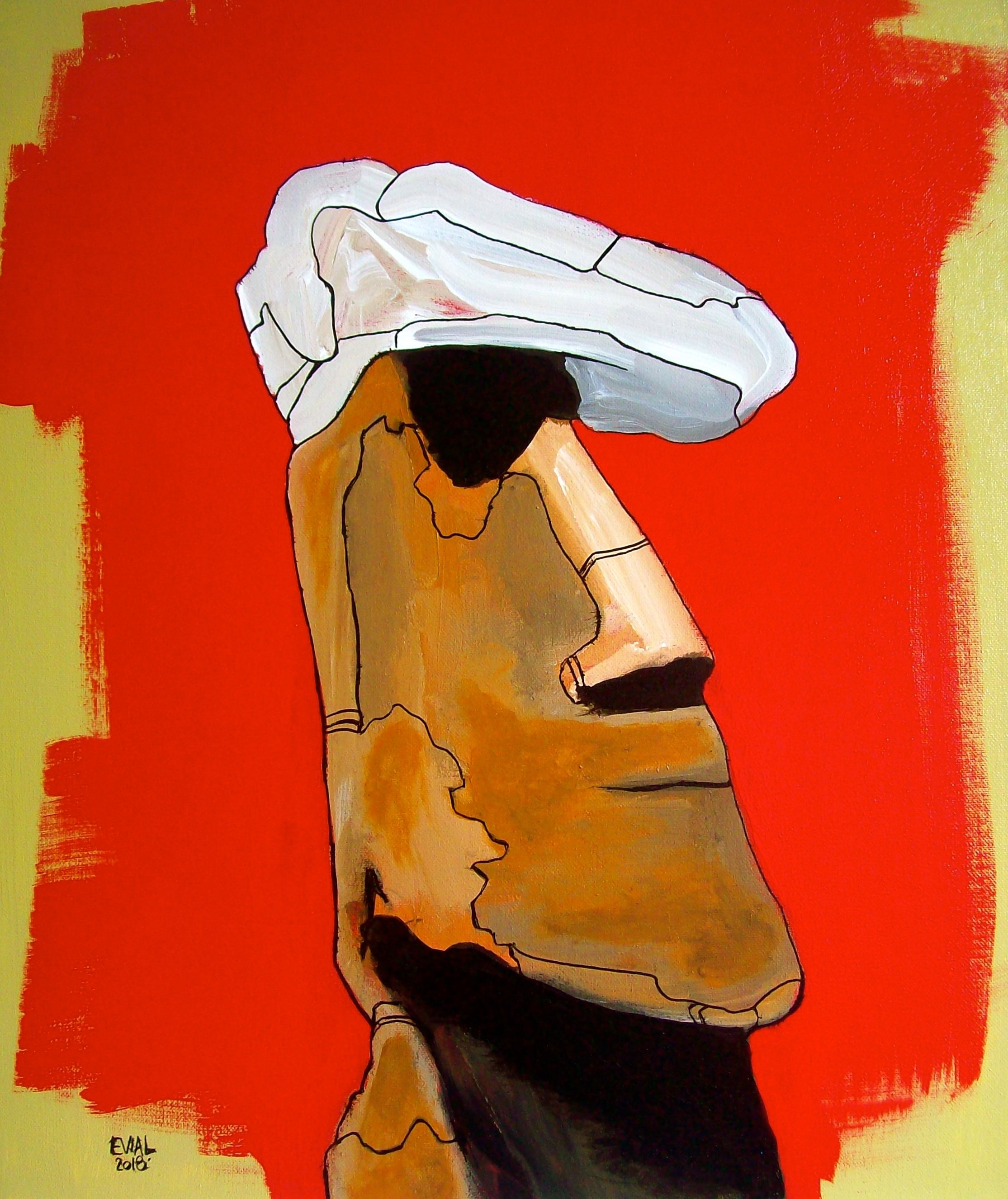 MOAï À LA CASQUETTE /
Collection privée – France