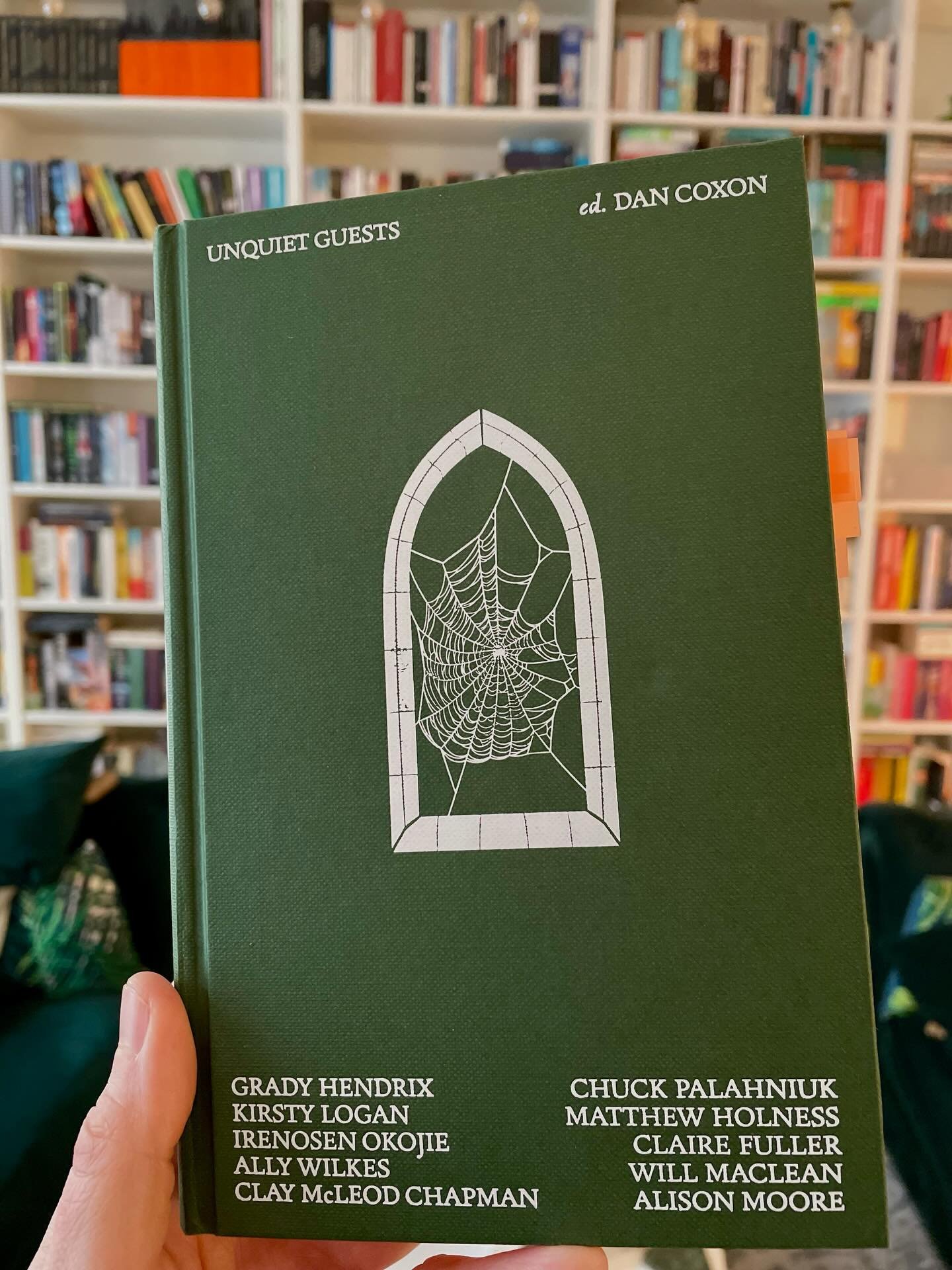 UNQUIET GUESTS edited by @dan.coxon.author 

Look at this beautiful book! I love @deadinkbooks. They publish some amazing short fiction anthologies and collections. This one is all about haunted houses which is my favourite horror trope so I loved th