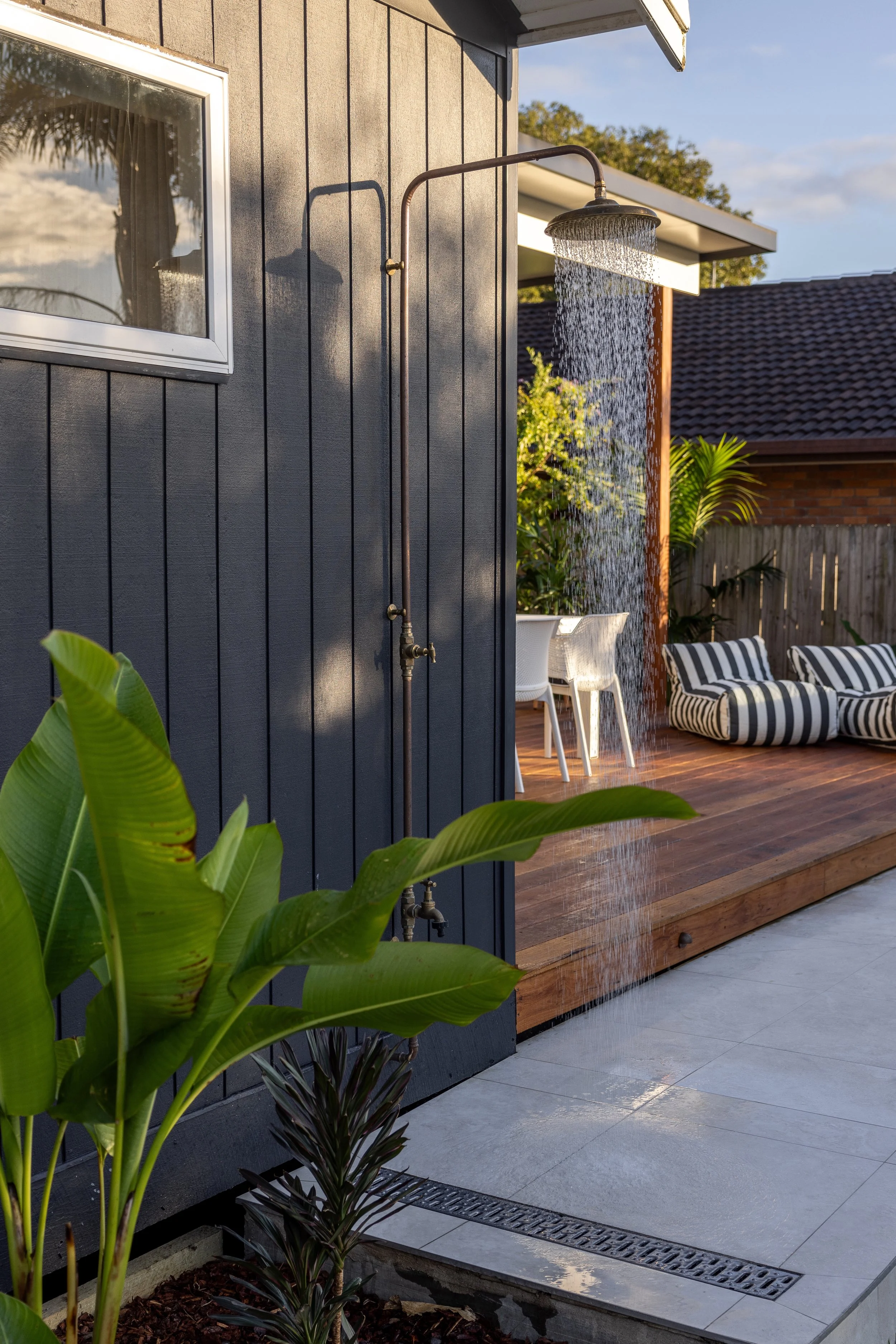 Residential renovation design focused on practical outdoor living spaces.