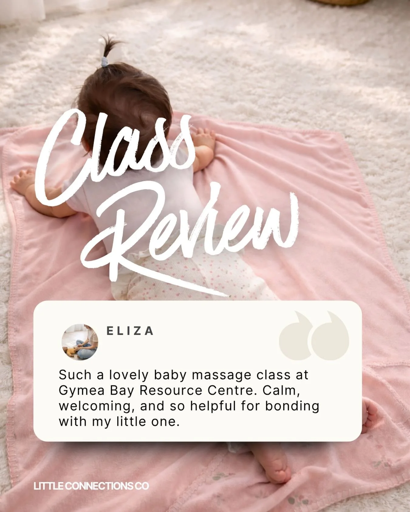 Nothing makes me happier than hearing how supported and connected parents feel after class 🤍

Thank you for such a lovely review. Creating a calm, welcoming space for both babies and parents is exactly what these classes are all about ✨