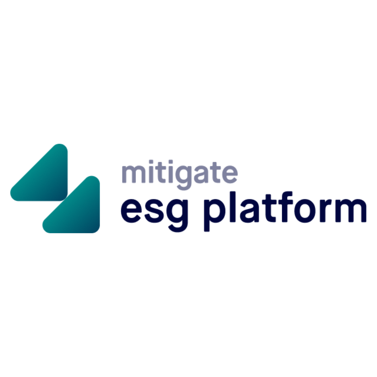 Mitigate ESG platformas logo — digitāla platforma ilgtspējas datu pārvaldībai un ziņošanai