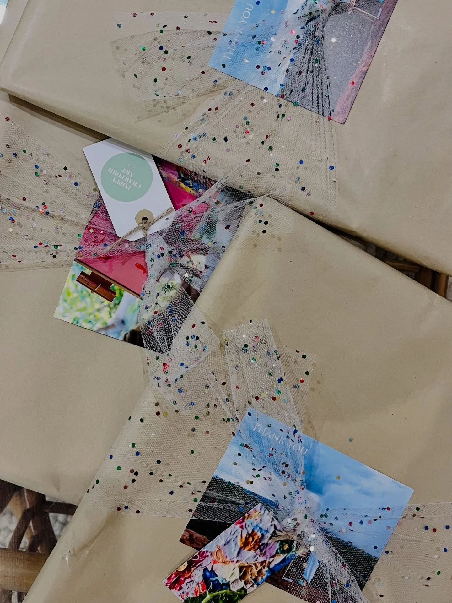 Wrapped up &amp; ready to be hung in their new homes 💌