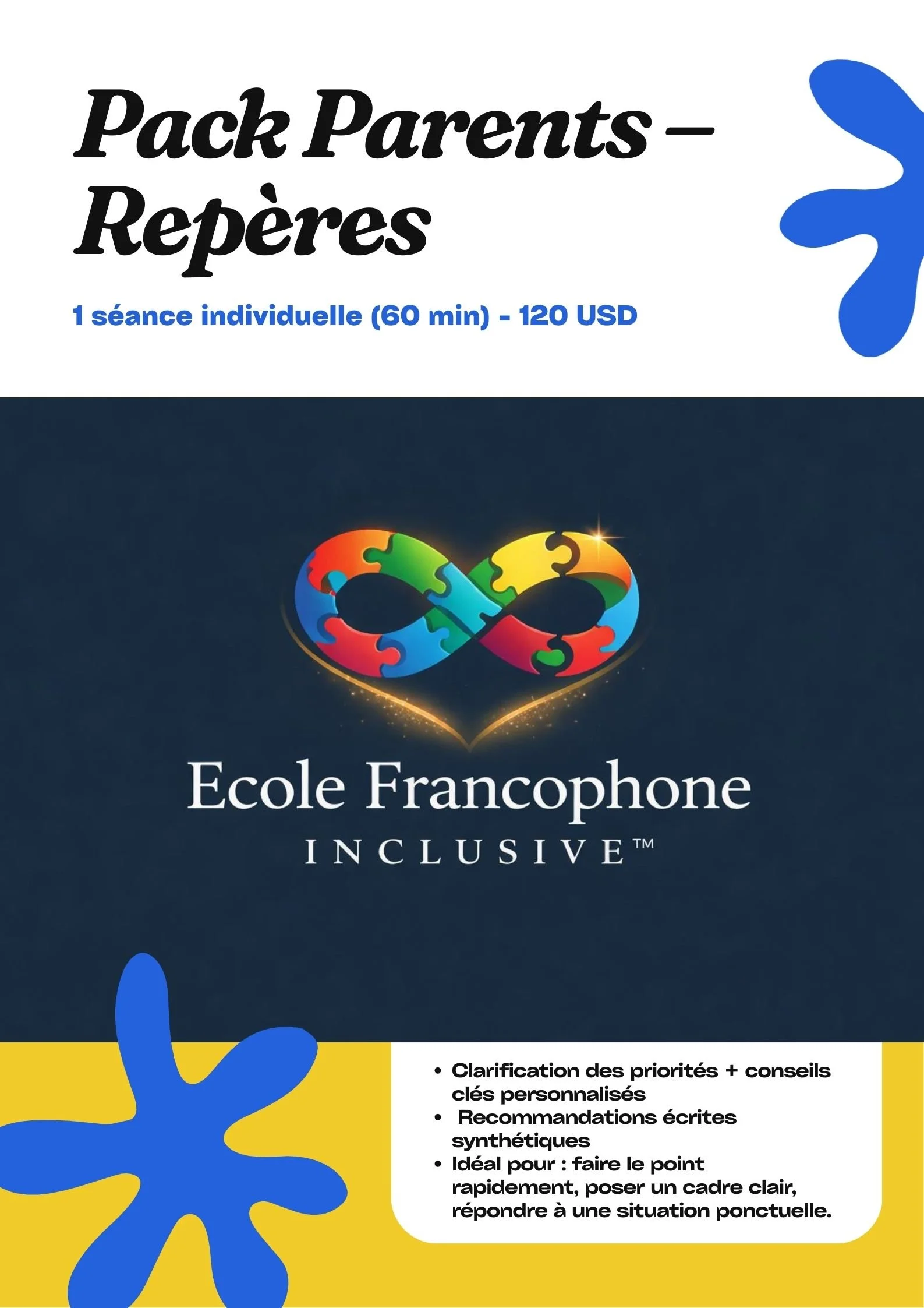 🌱 Pack Parents – Repères  1 séance individuelle (60 min)