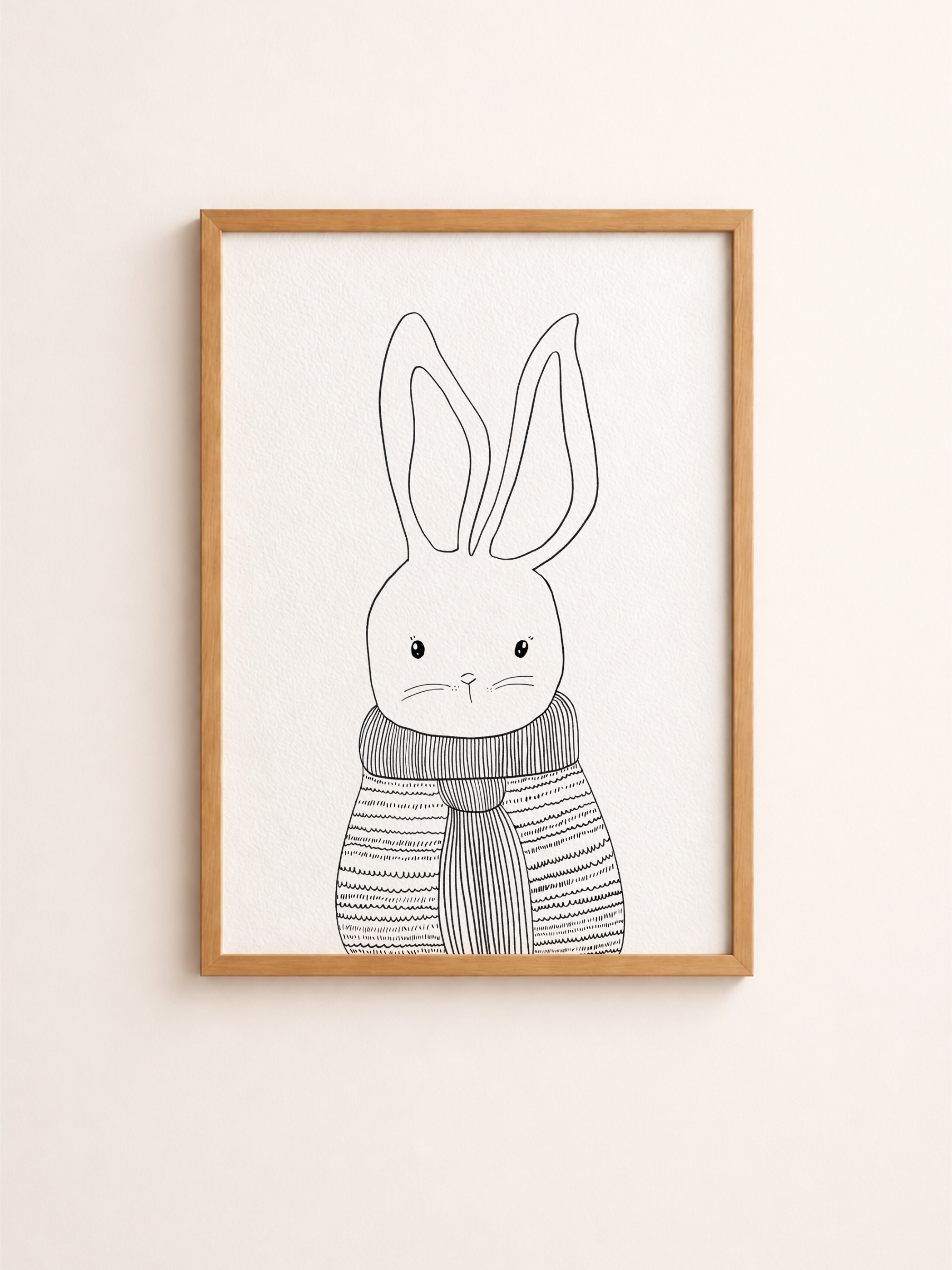 Gentle Rabbit - A3 Art Print