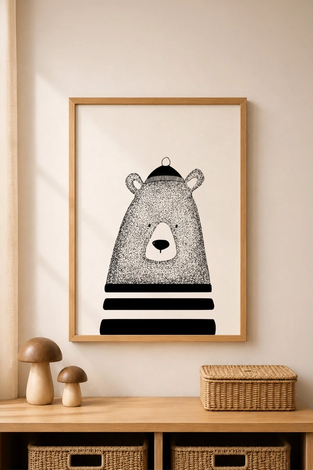 Kind Bear - A3 Art Print