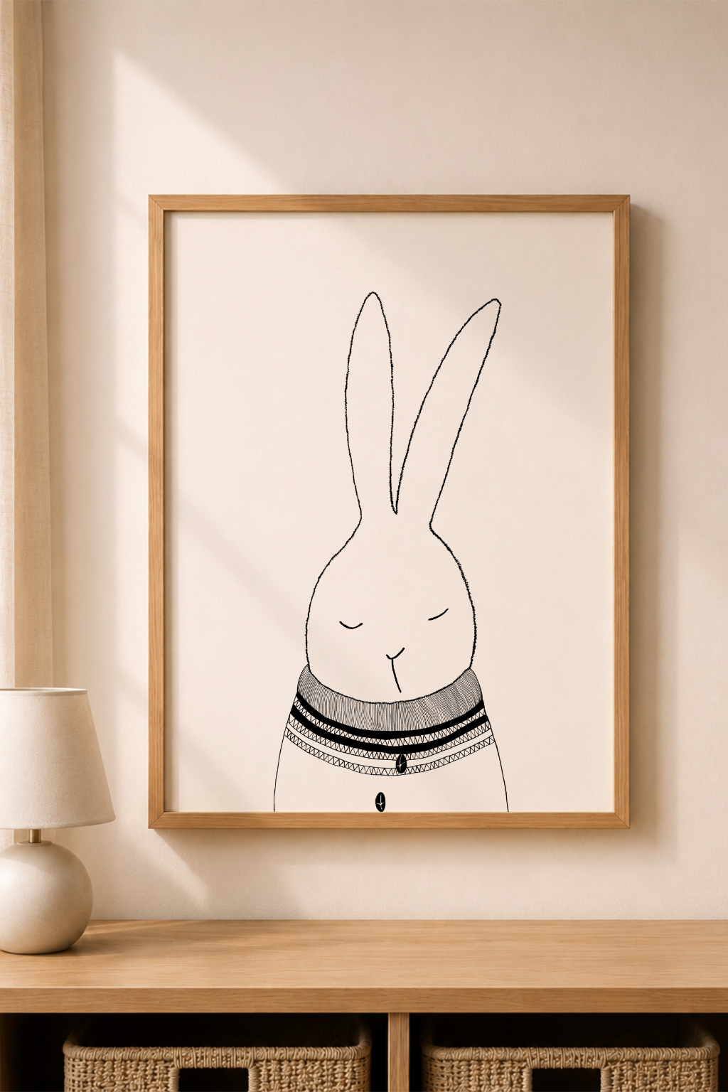 Dreamy Rabbit - A3 Art Print