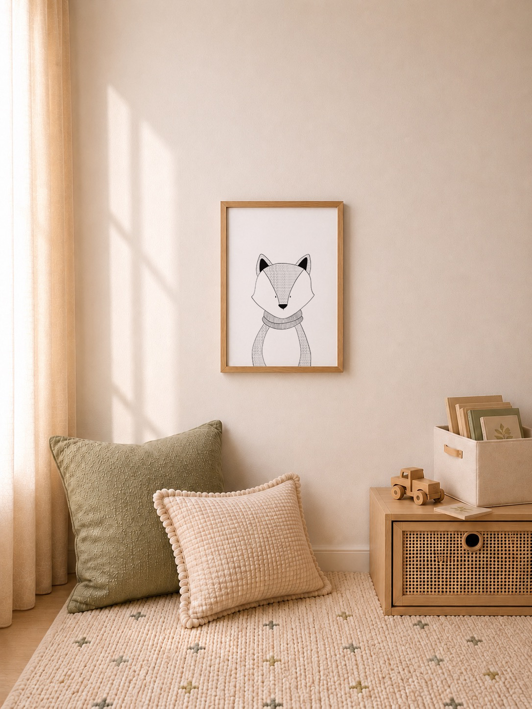 Quiet Fox - A3 Art Print
