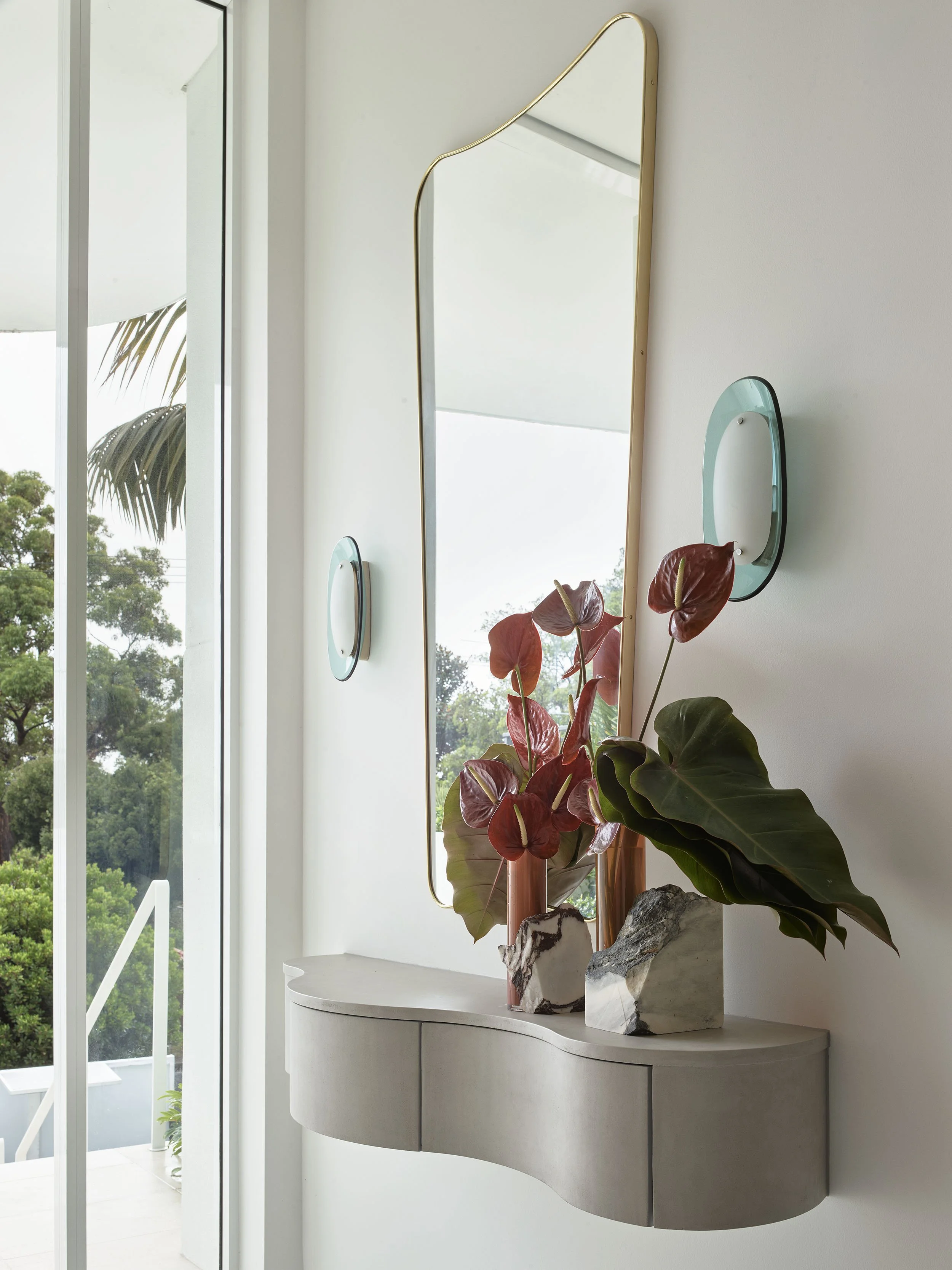 Front entrance florals, Boronia Road, Bellevue Hill