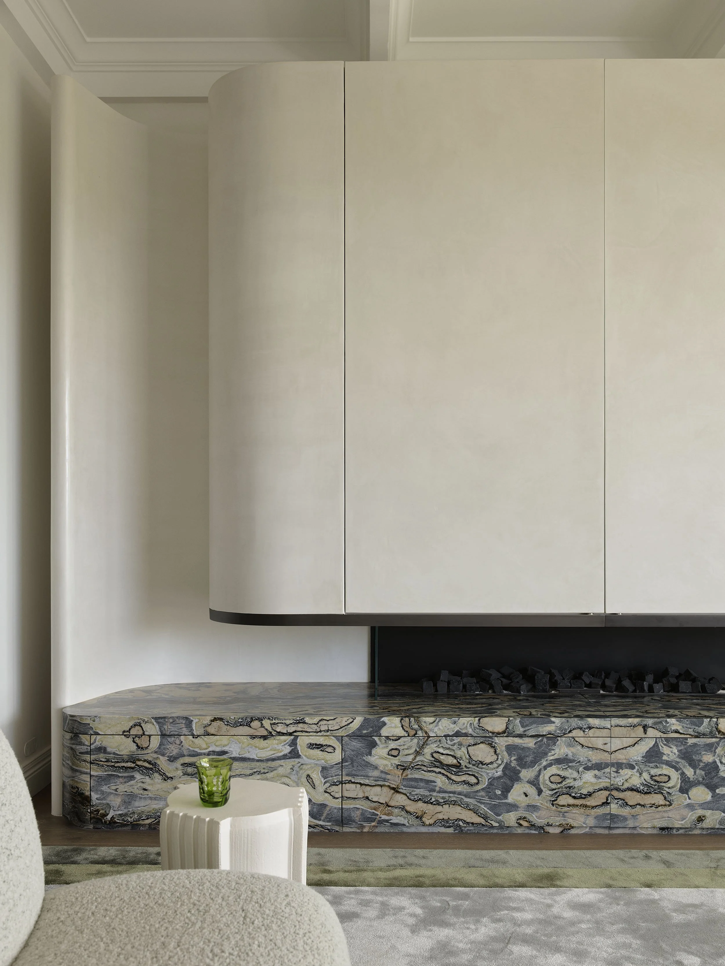 Fireplace design, Boronia Road, Bellevue Hill