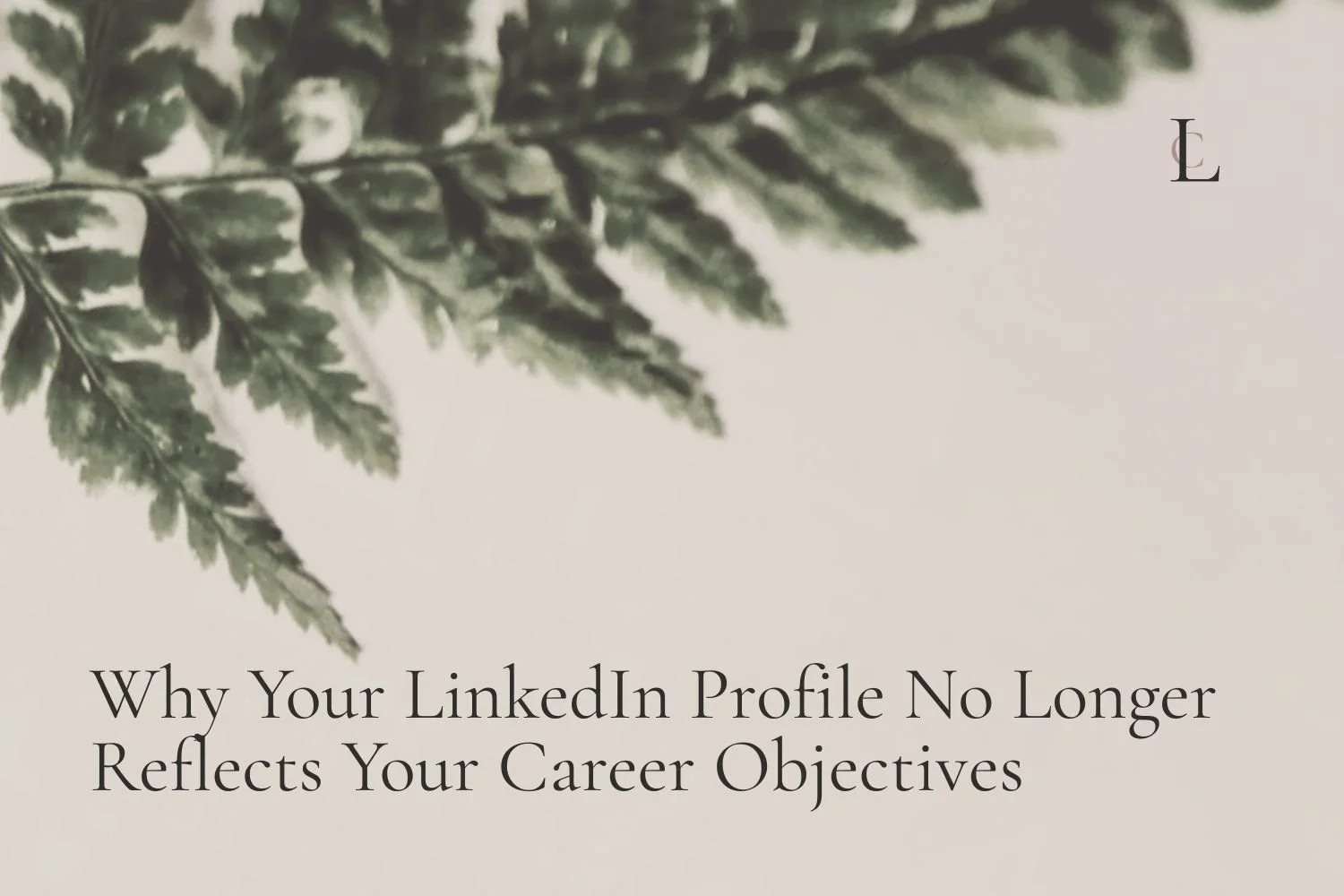 Why Your LinkedIn Profile No Longer Reflects Your Career Objectives