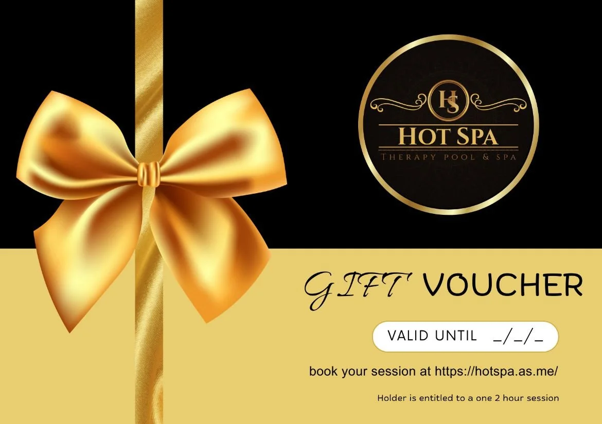 2 person gift card for 2 hours access to Hot Spa
