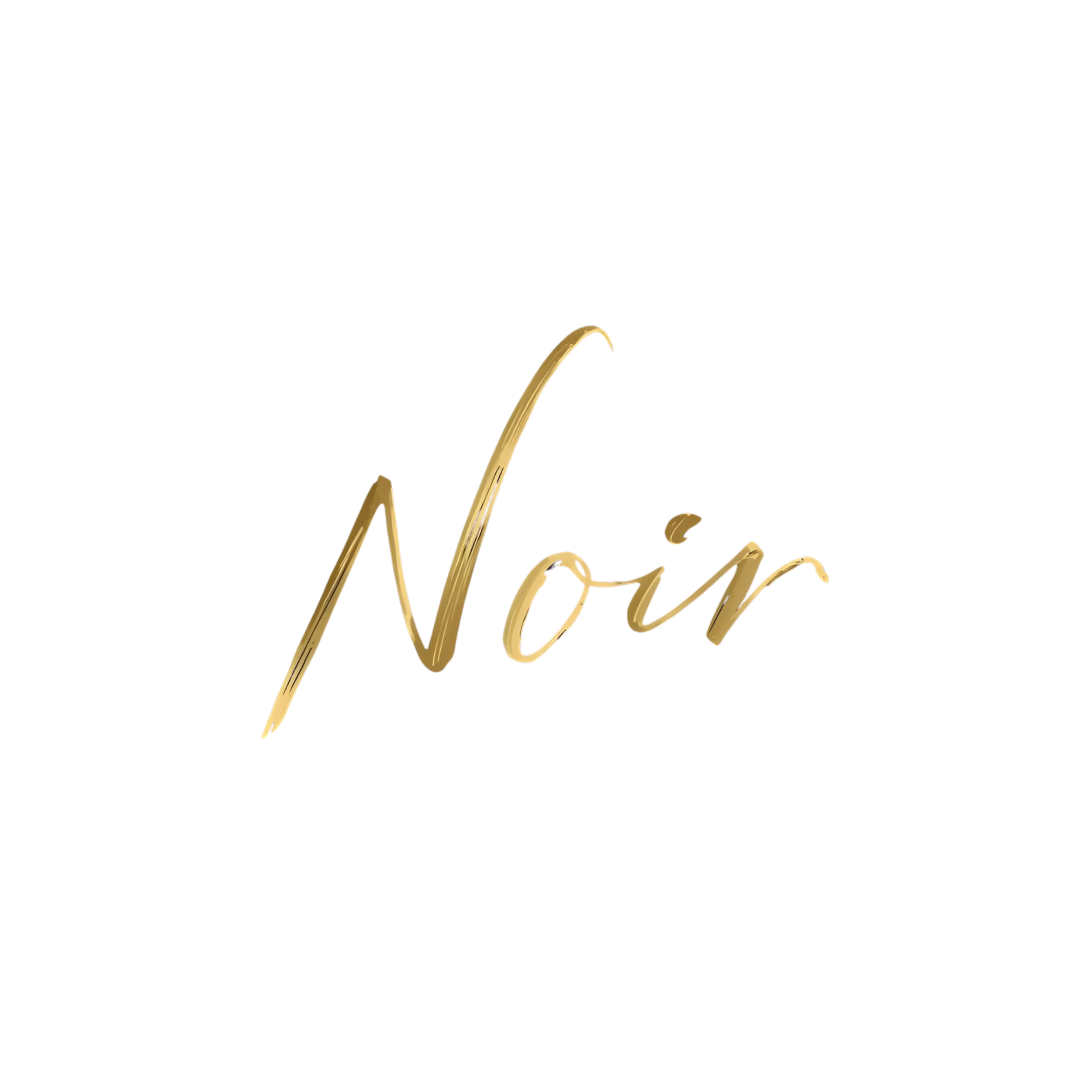 Three-dimensional gold-colored text that spells "Now" on a black background.