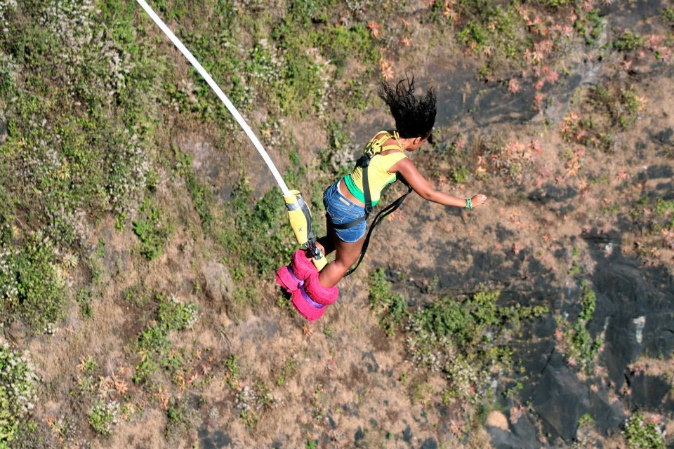 Majda bungee jumping - adventure travel is one of many experiences Namajo can plan for you