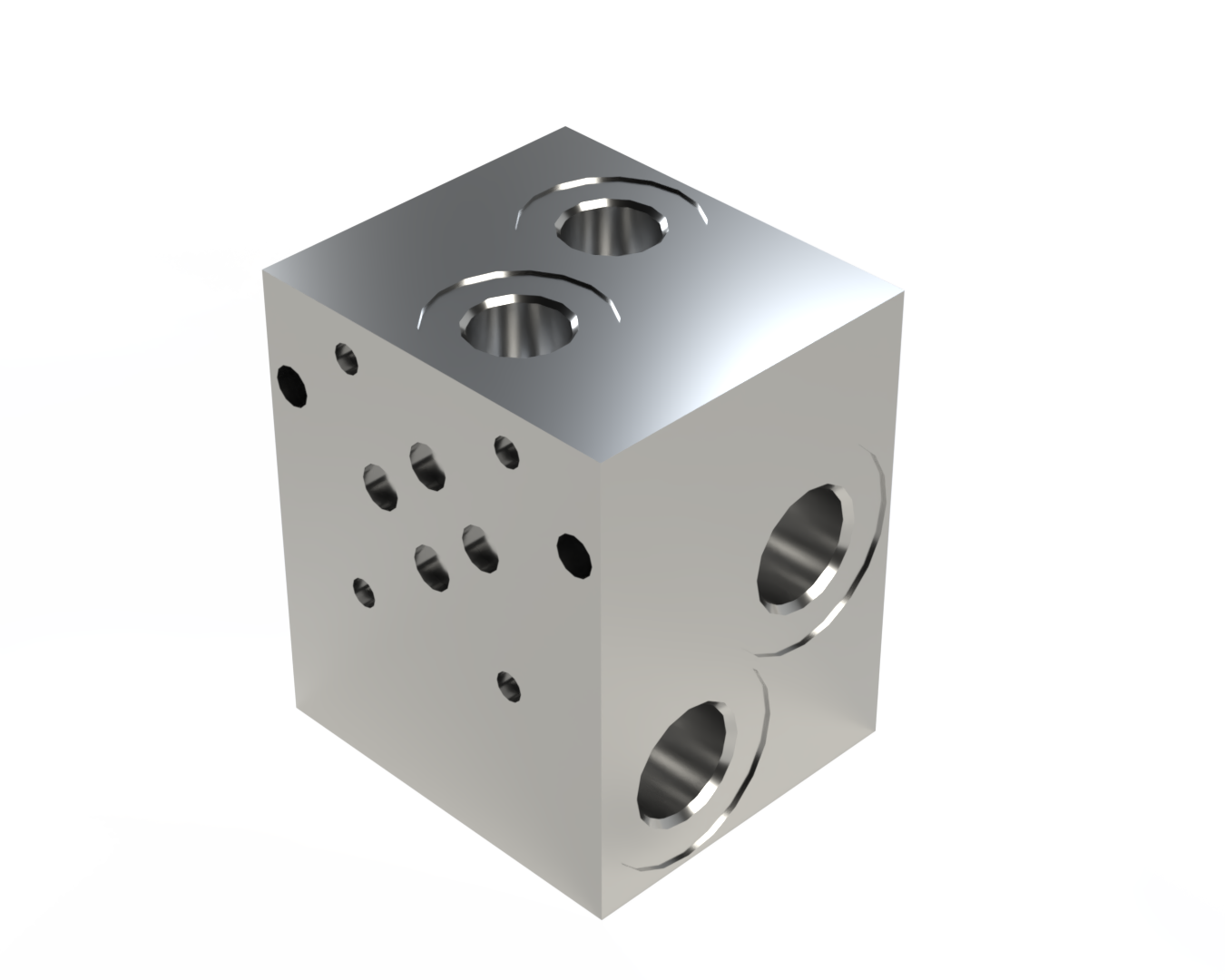 Bloco de comando e manifold hidráulico de alta precisão, fabricados em aço carbono com tratamento anticorrosivo. Componentes essenciais para sistemas hidráulicos industriais, permitindo a integração de múltiplas funções em um único componente.